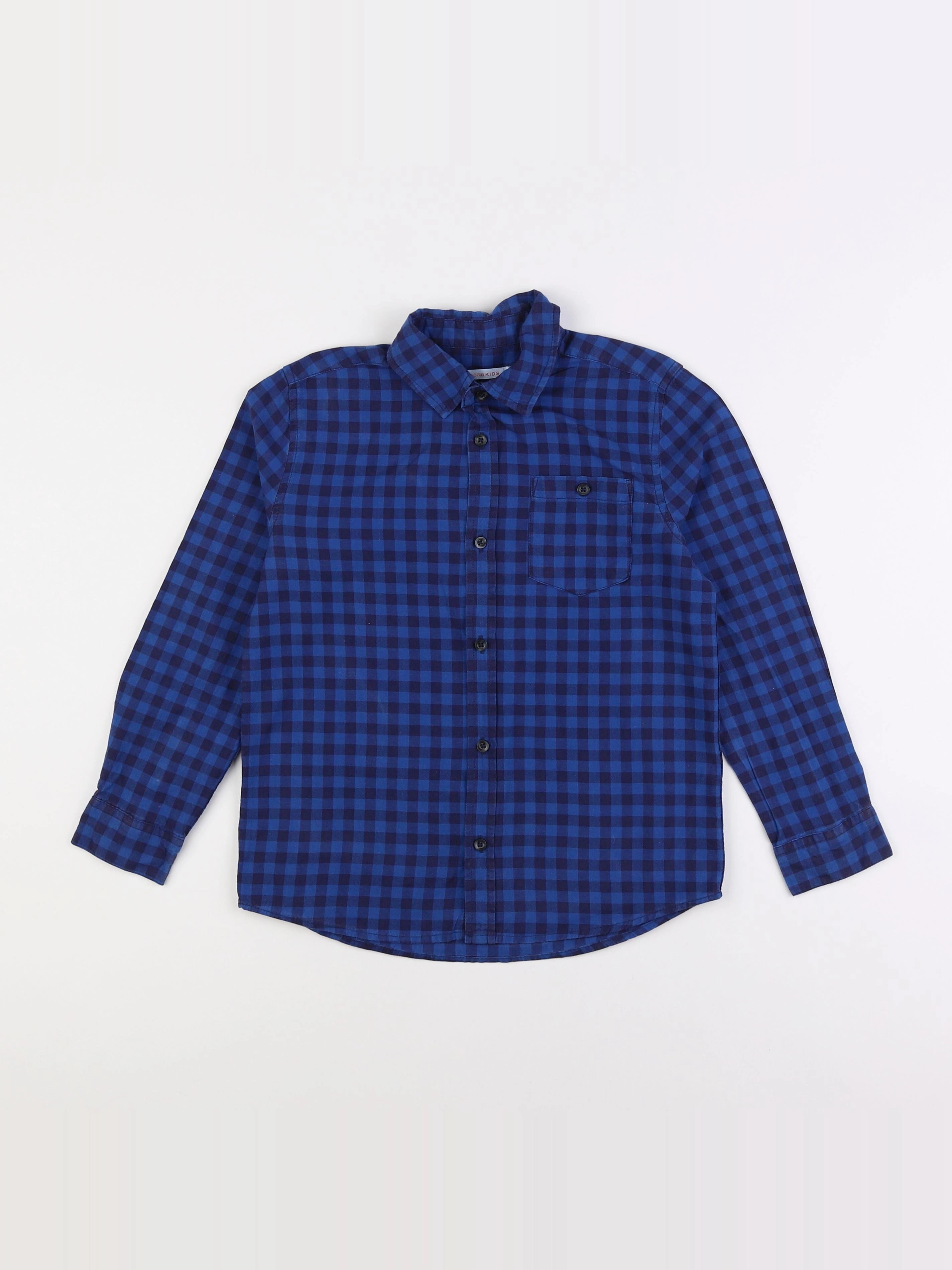 Monoprix - chemise bleu - 8 ans