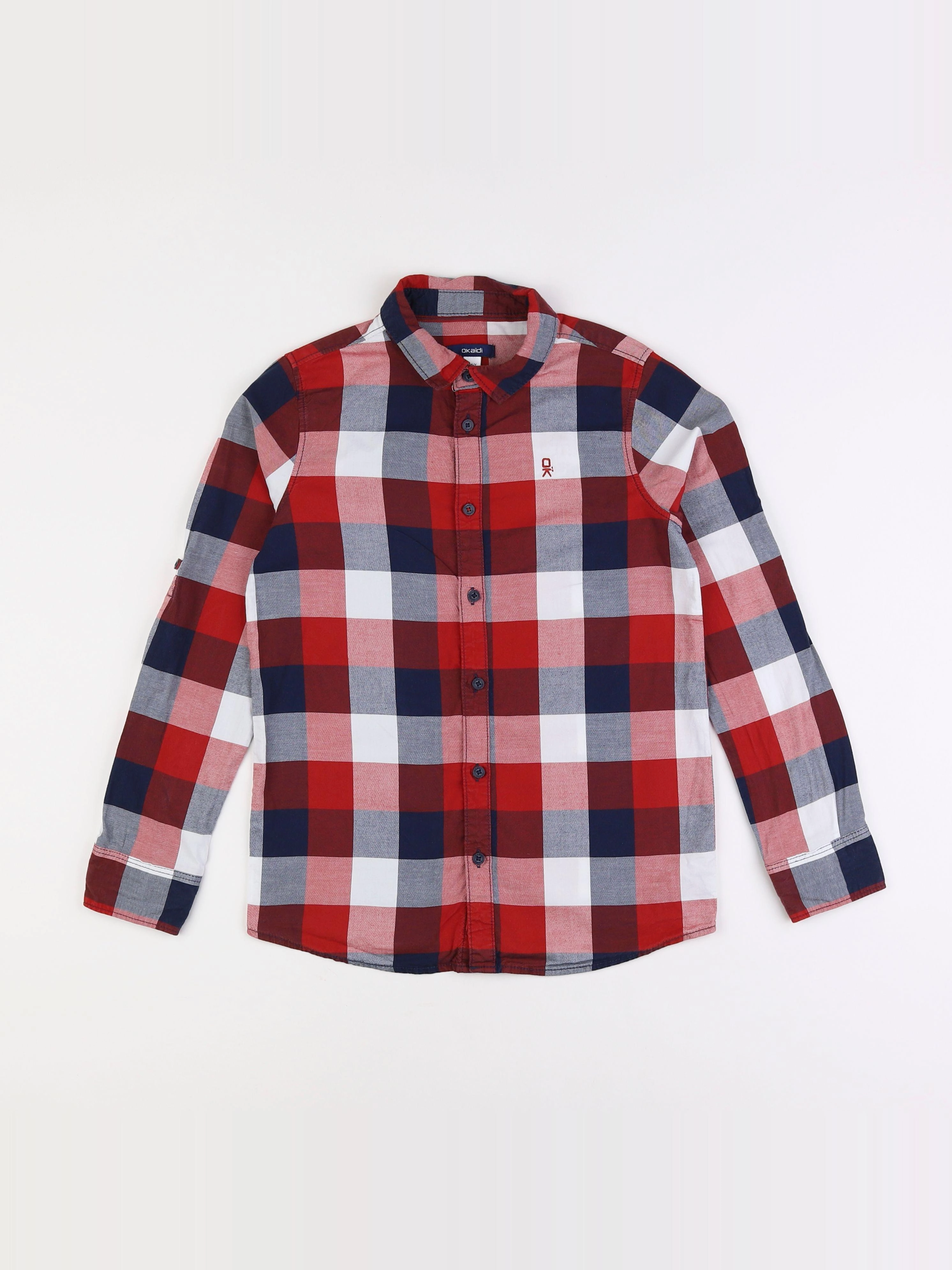 Okaidi - chemise rouge - 10 ans