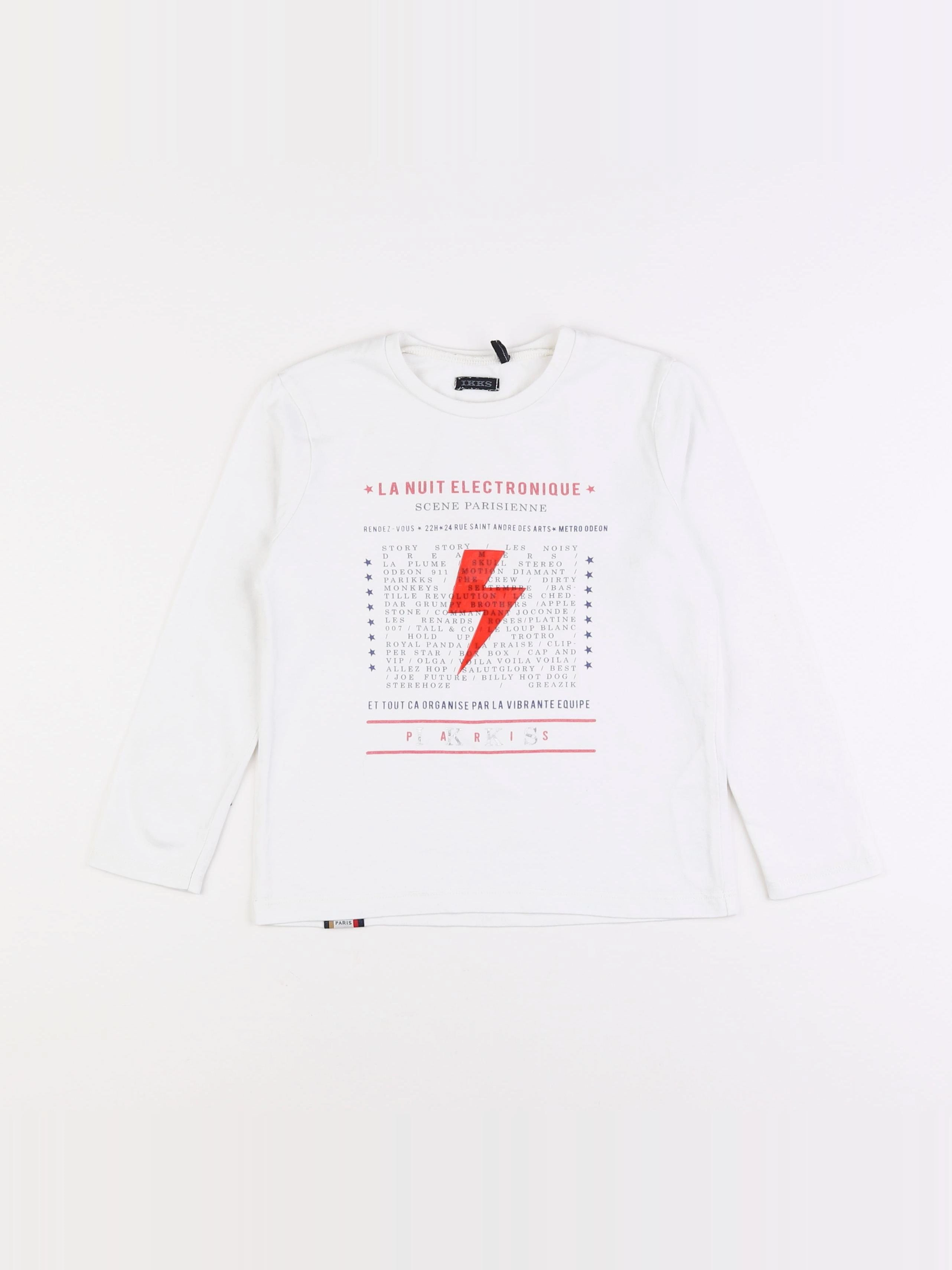 IKKS - tee-shirt blanc - 6 ans