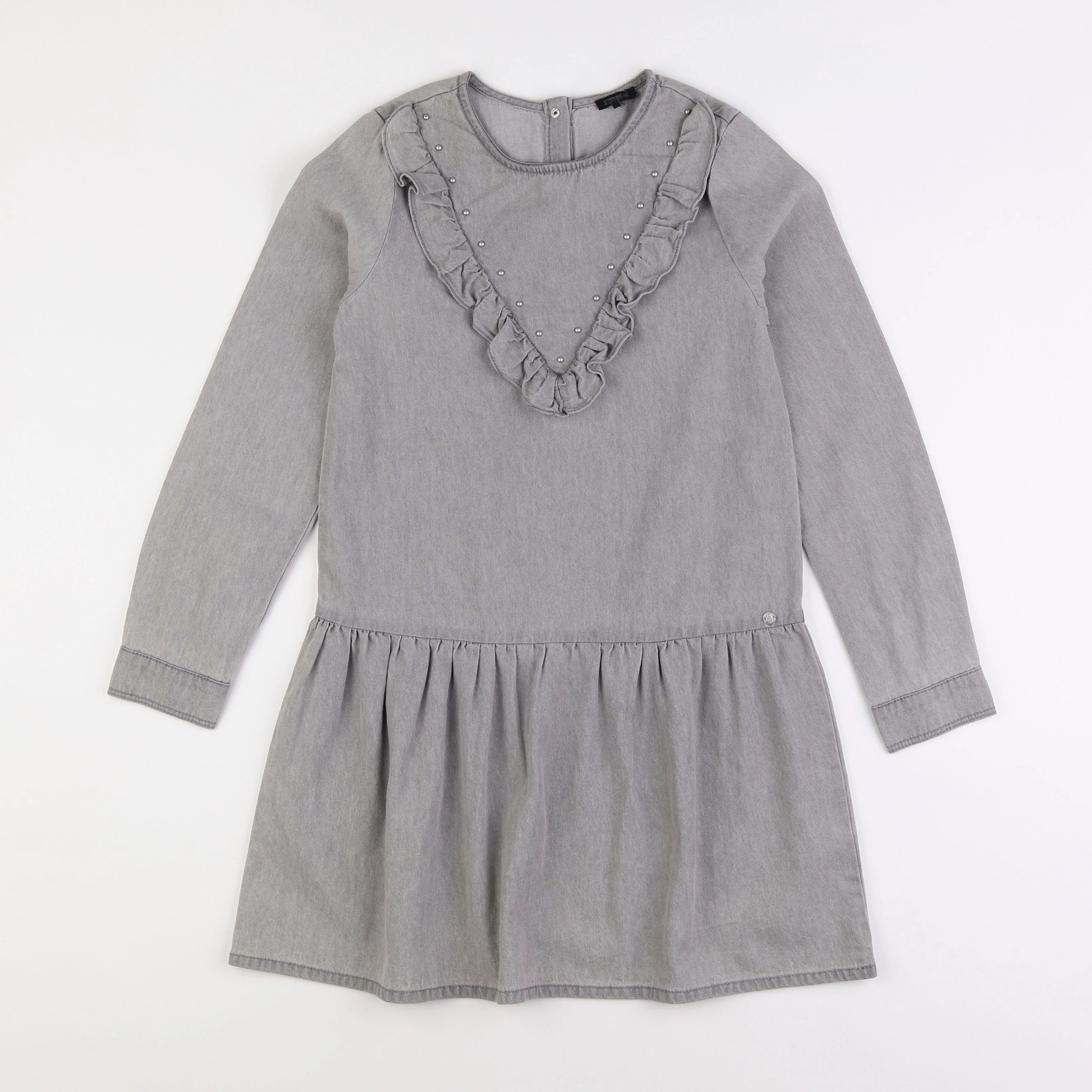 IKKS - robe gris - 10 ans