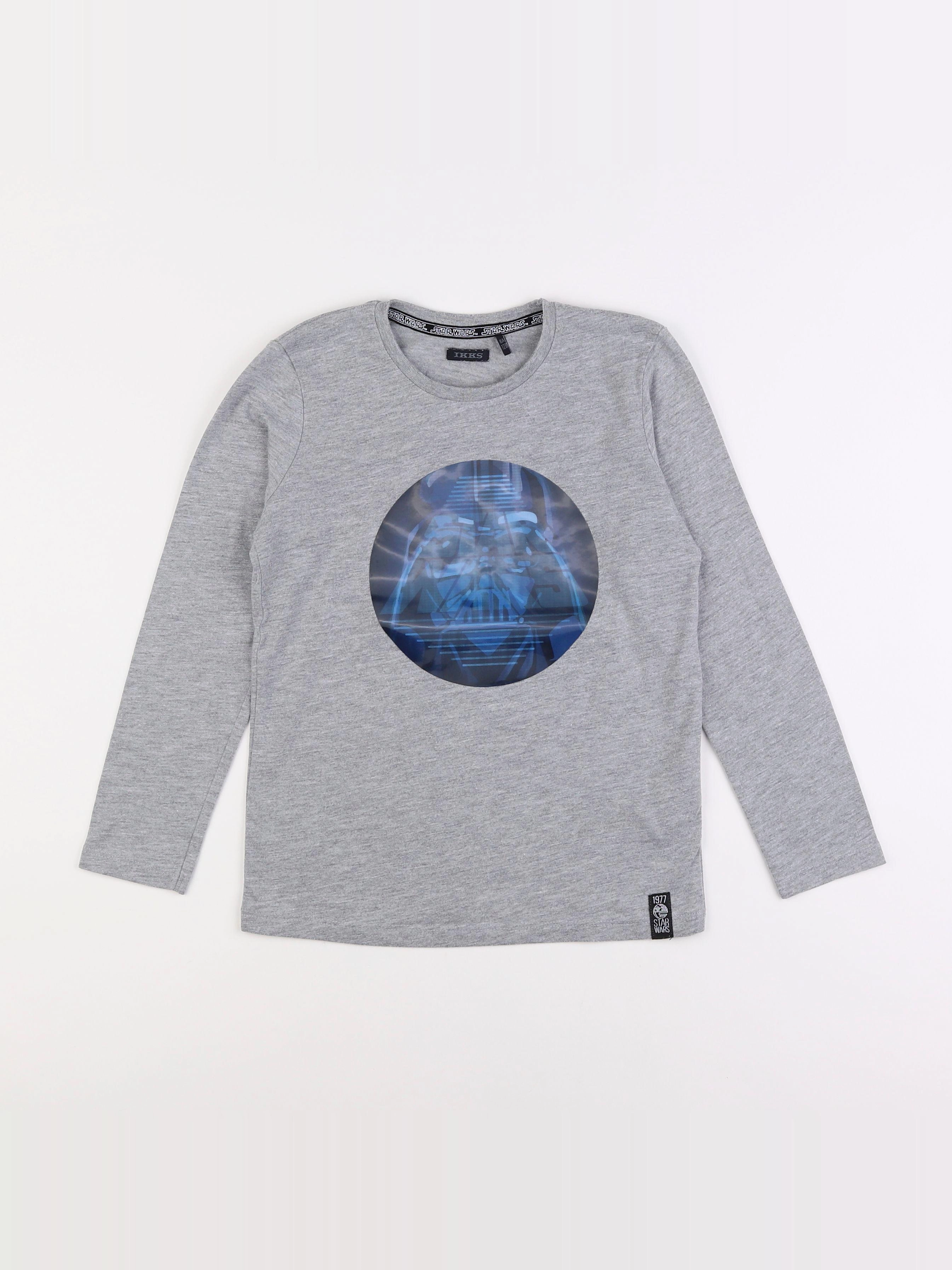 IKKS - tee-shirt gris - 8 ans