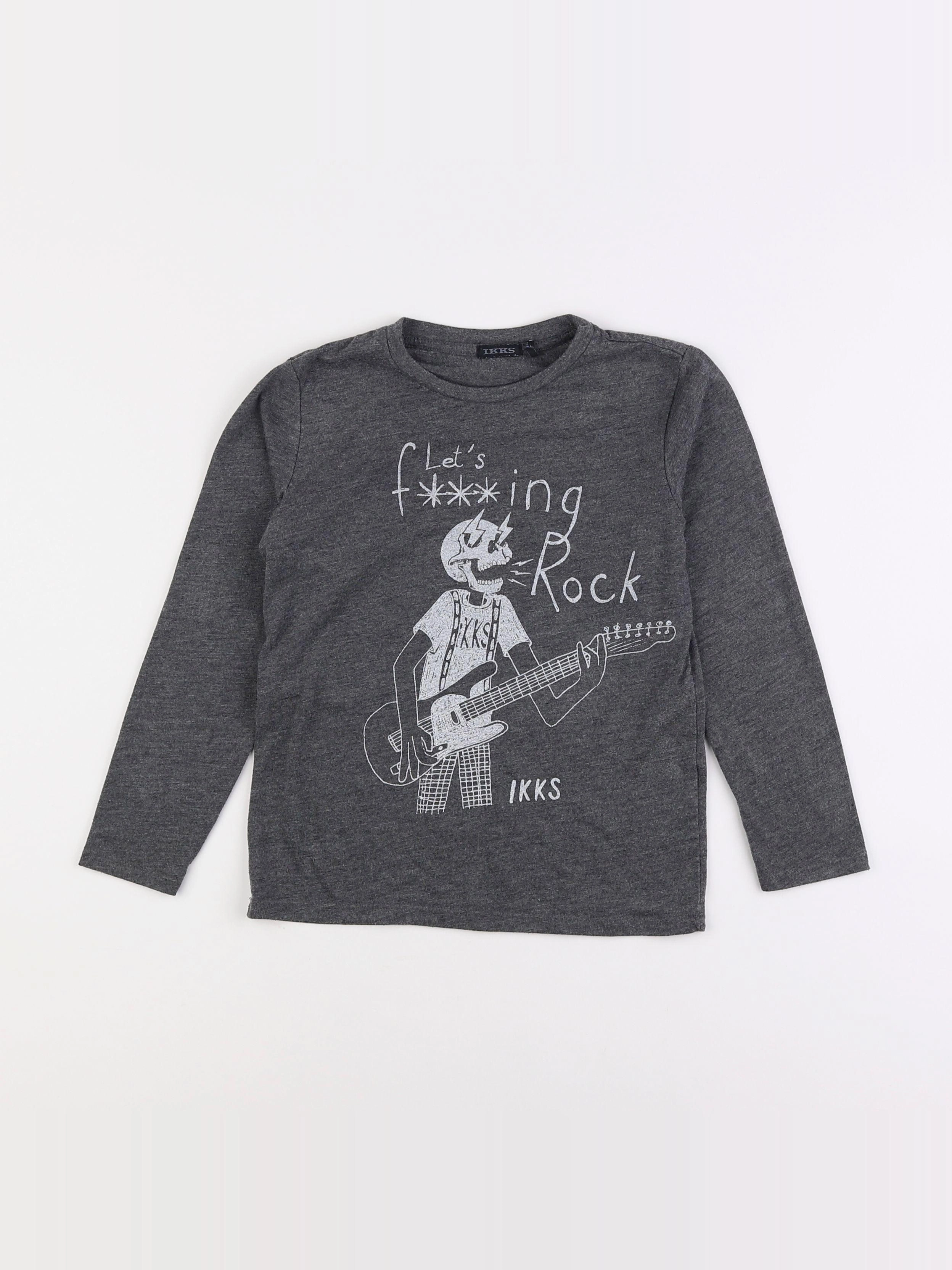 IKKS - tee-shirt gris - 6 ans