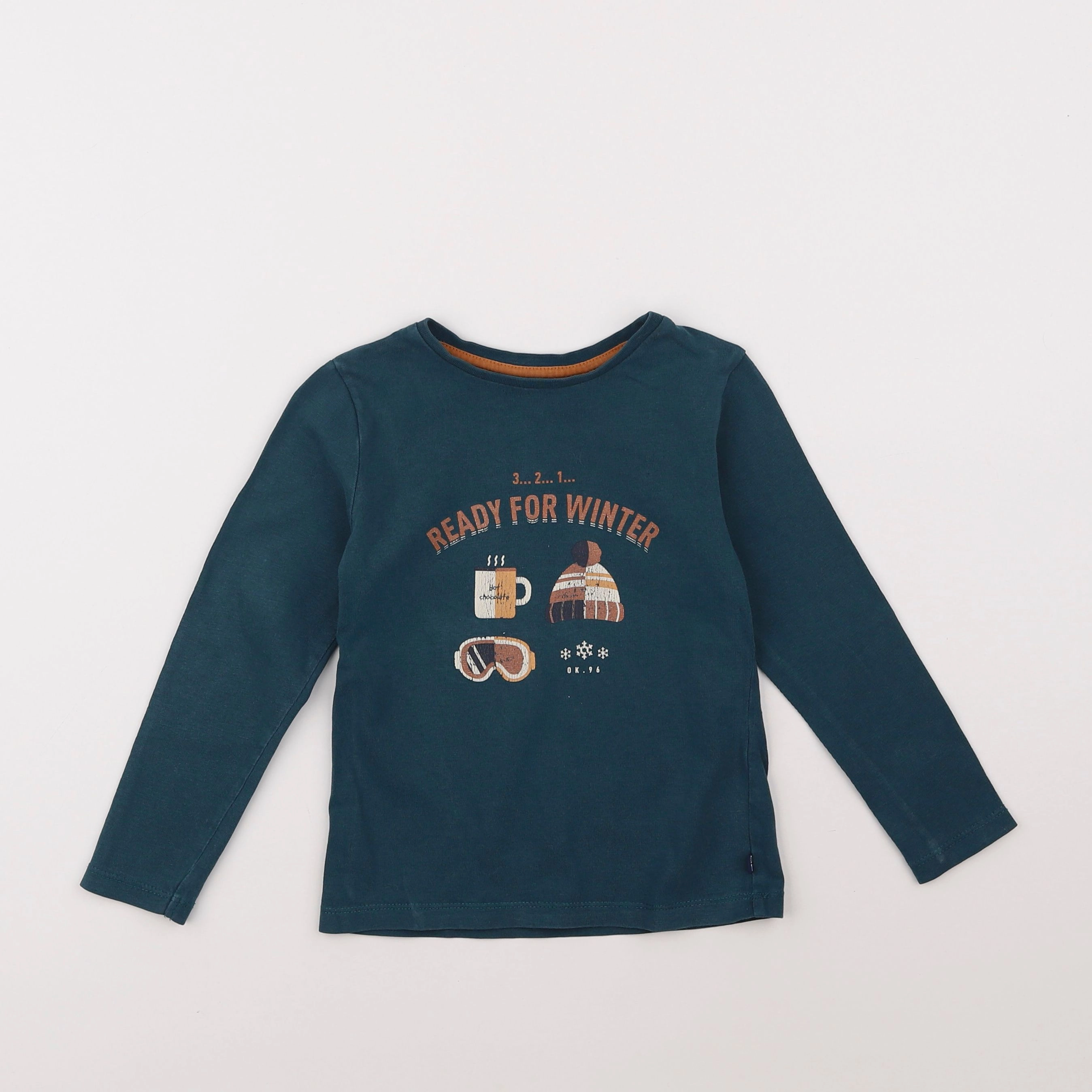 Okaidi - tee-shirt bleu - 3 ans