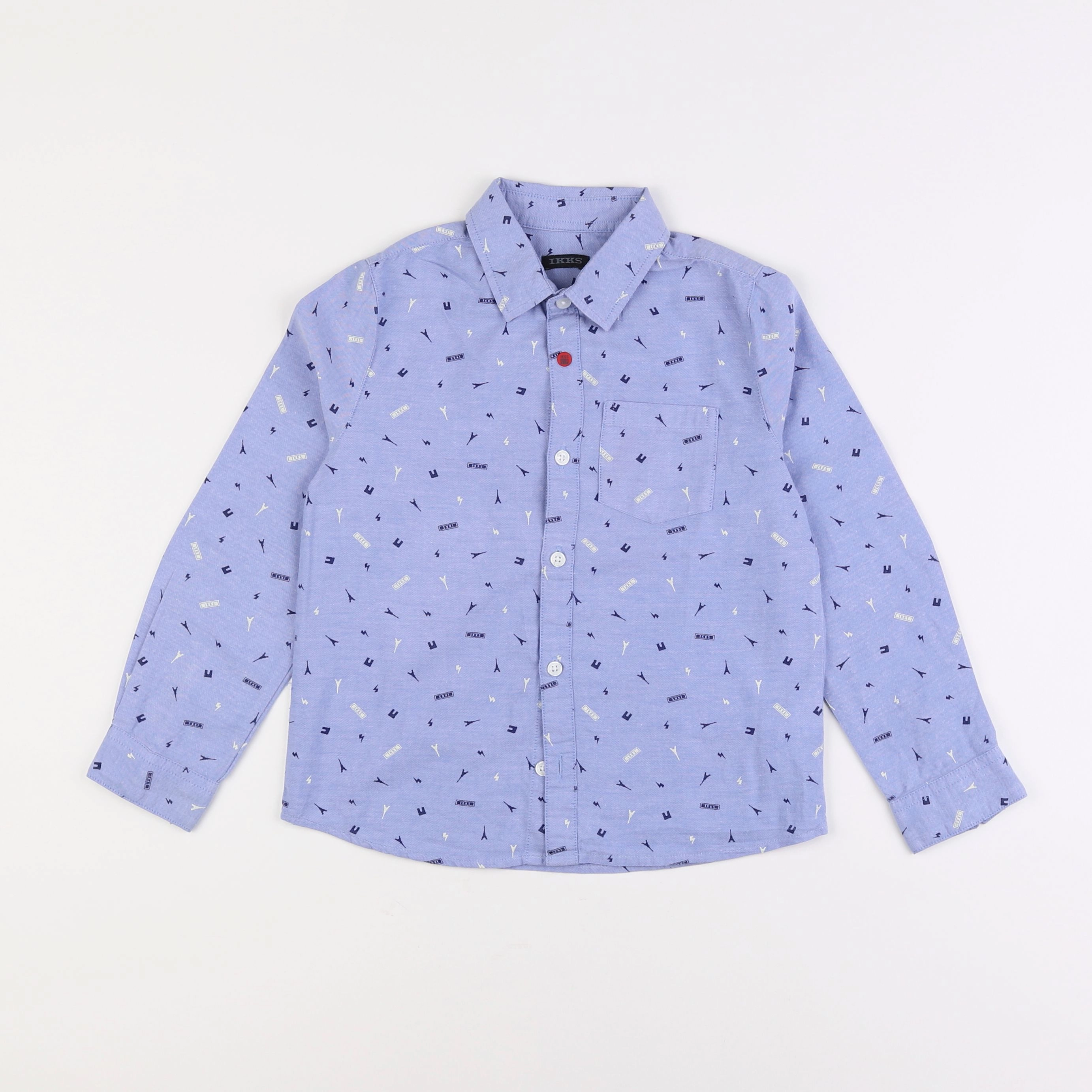 IKKS - chemise bleu - 6 ans