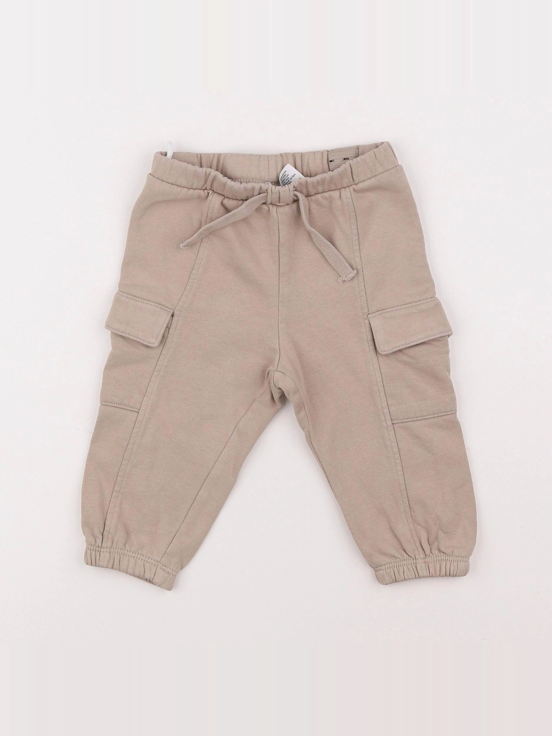 Zara - jogging beige - 6/9 mois