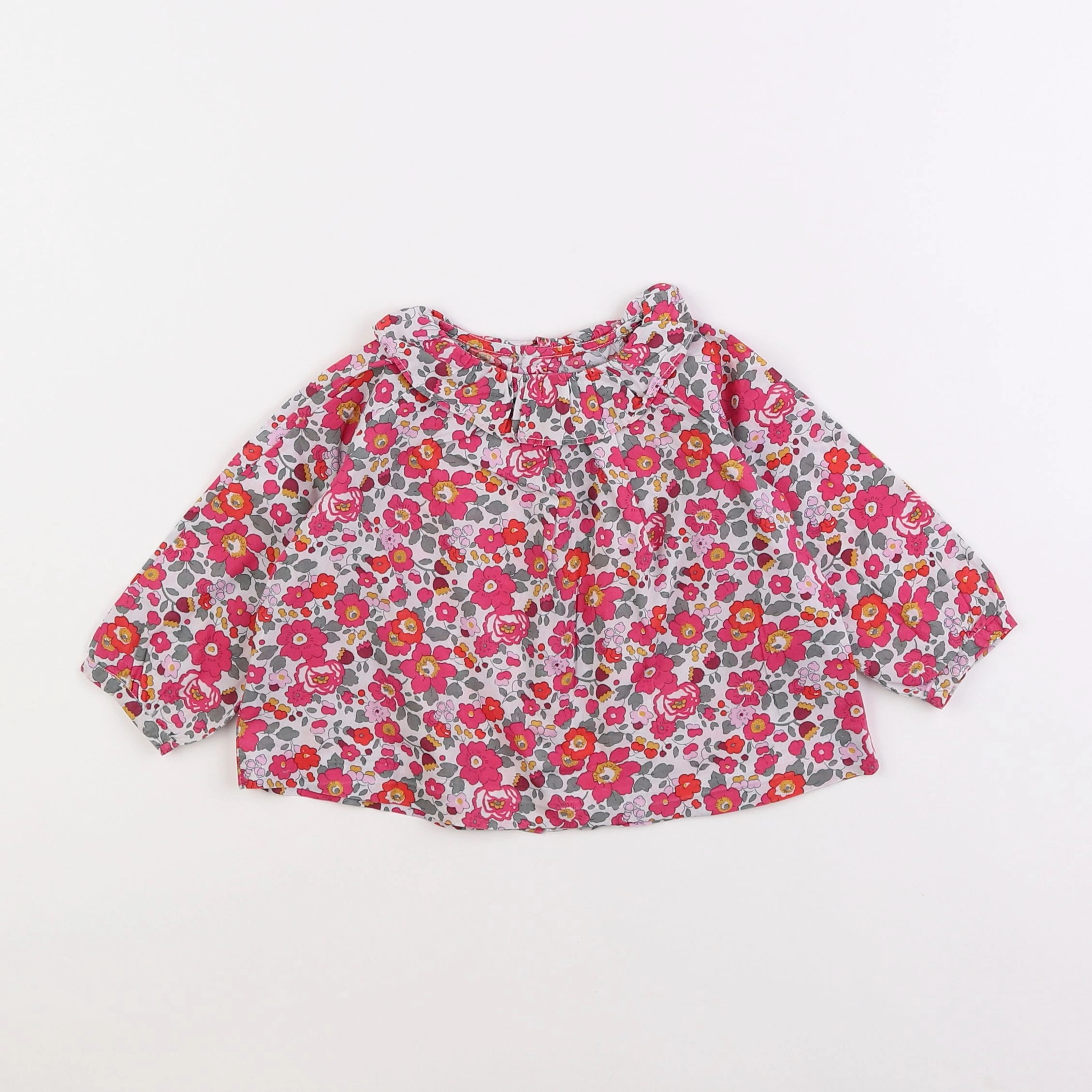 Jacadi - blouse rouge - 12 mois