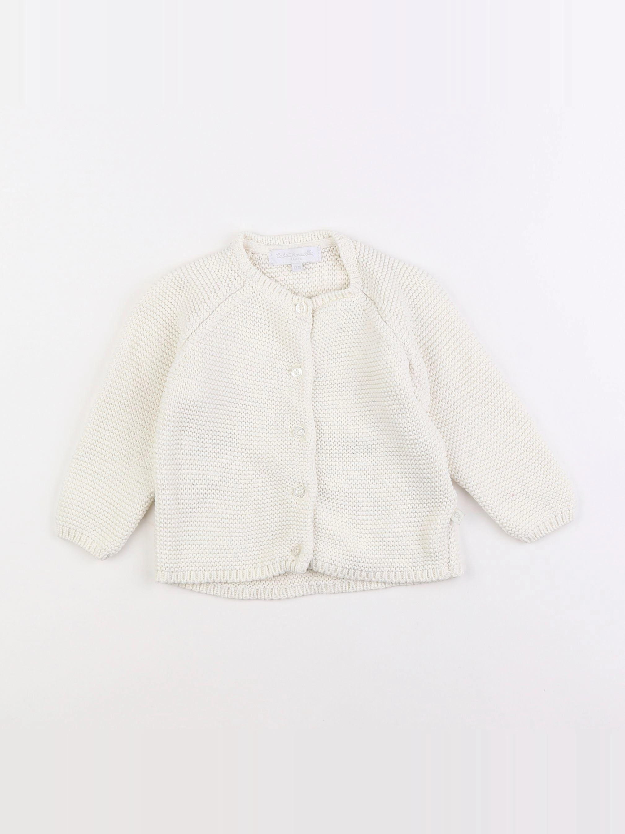 Cadet Rousselle - gilet blanc - 12 mois