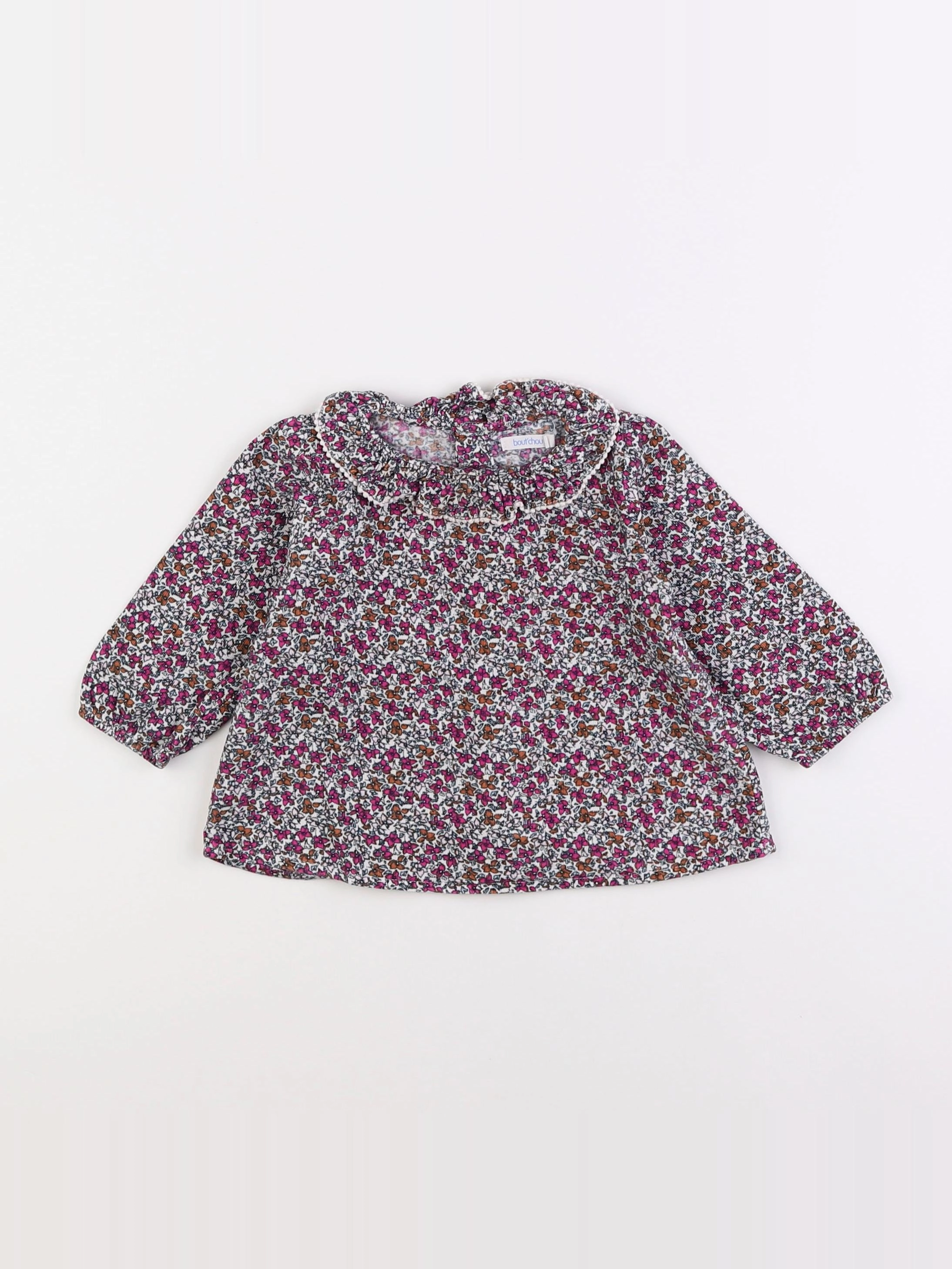 Boutchou - blouse multicolore - 12 mois