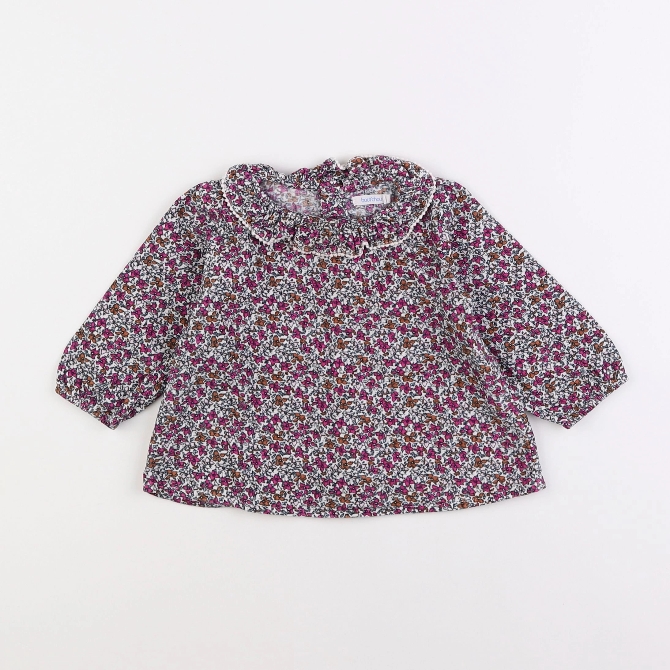 Boutchou - blouse multicolore - 12 mois