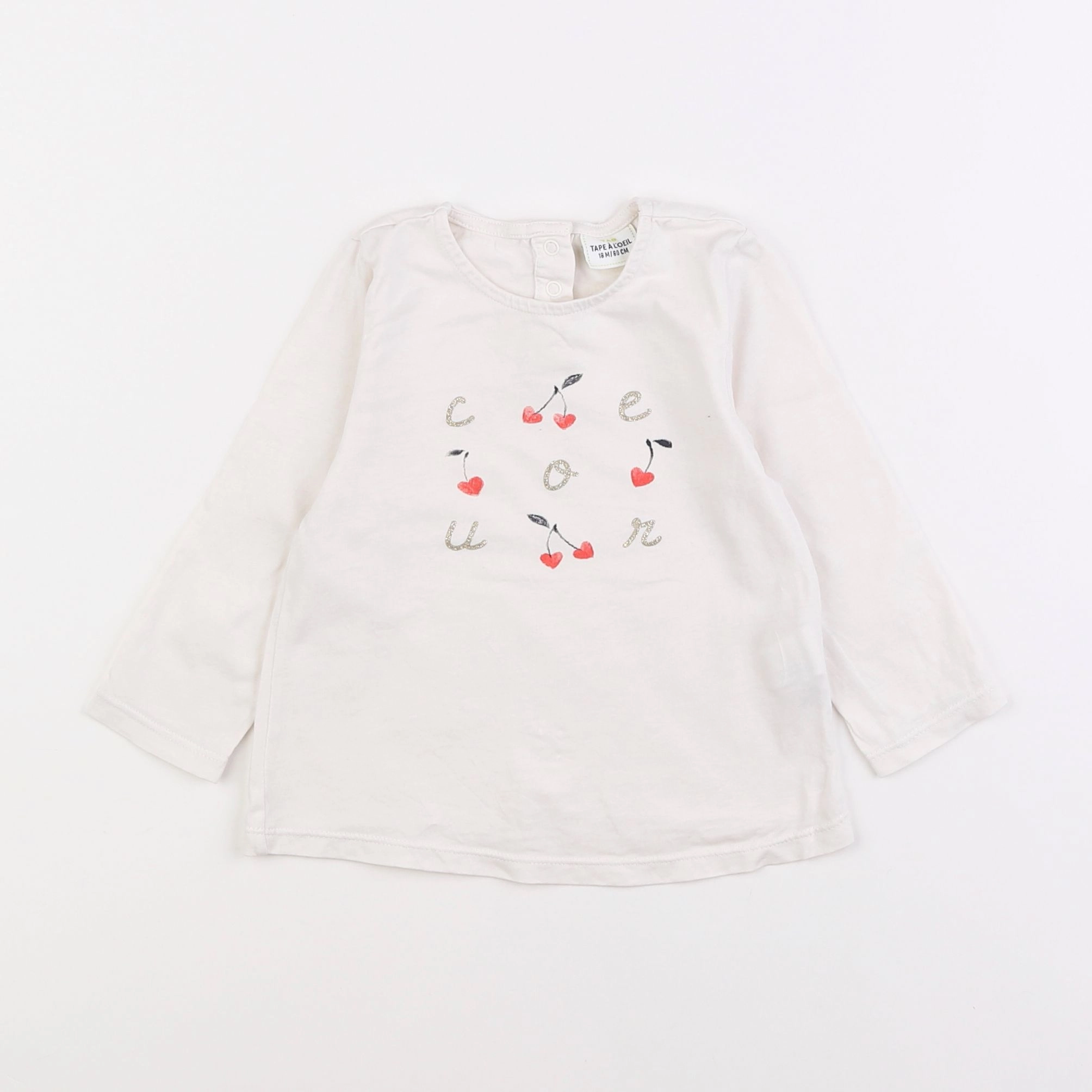 Tape à l'oeil - tee-shirt blanc - 18 mois