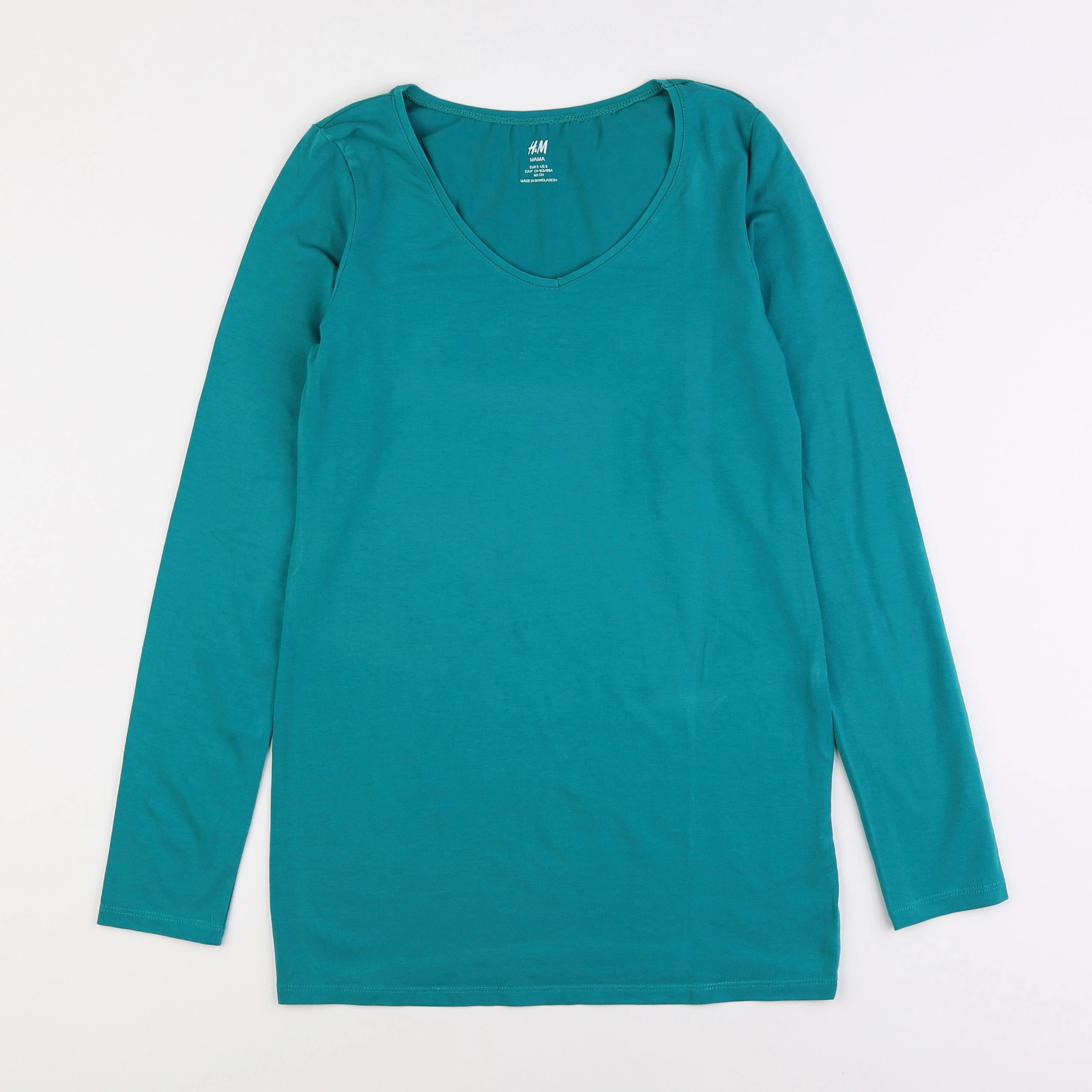 H&M - tee-shirt grossesse vert - s
