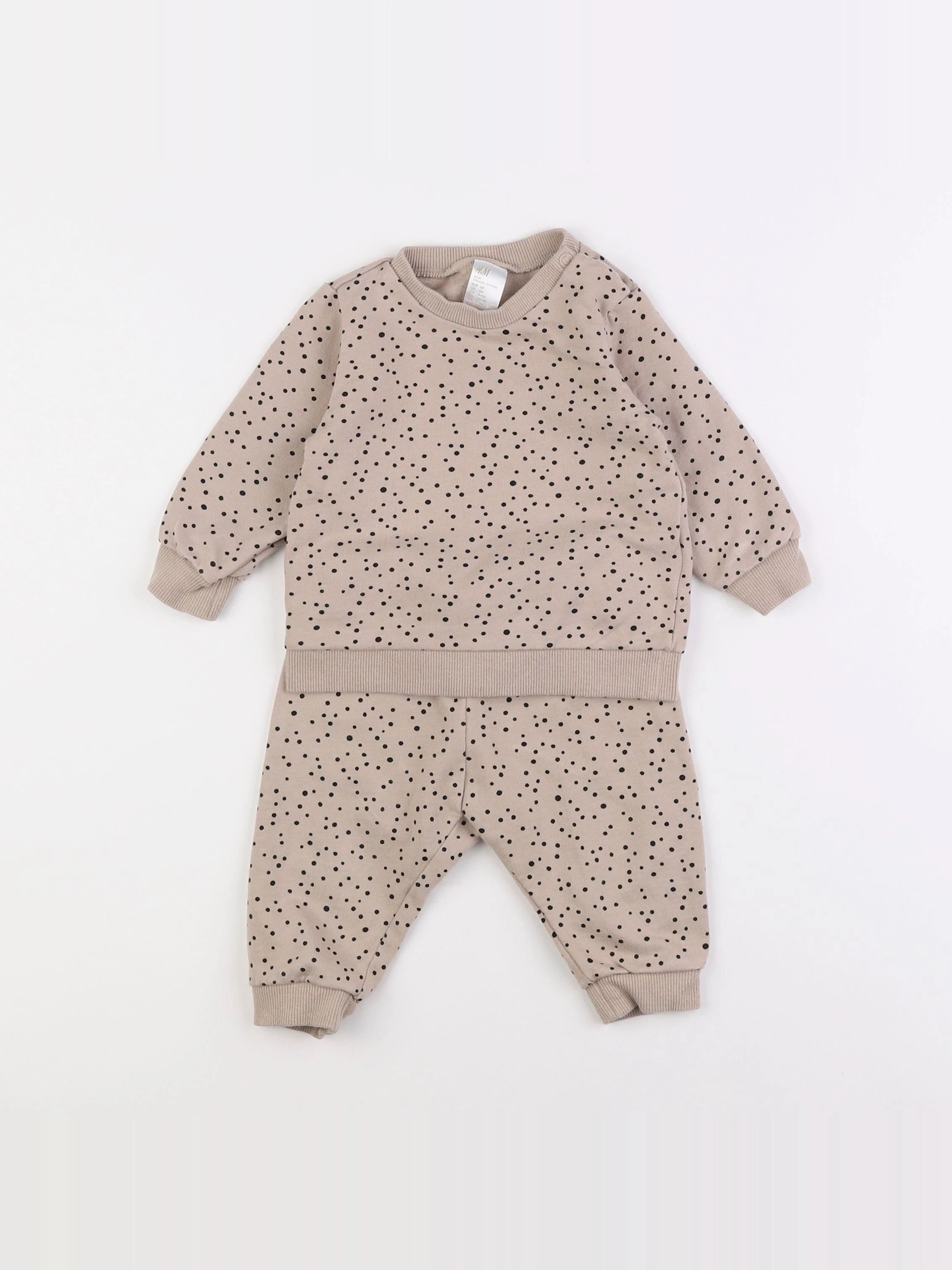 H&M - ensemble marron - 6 mois