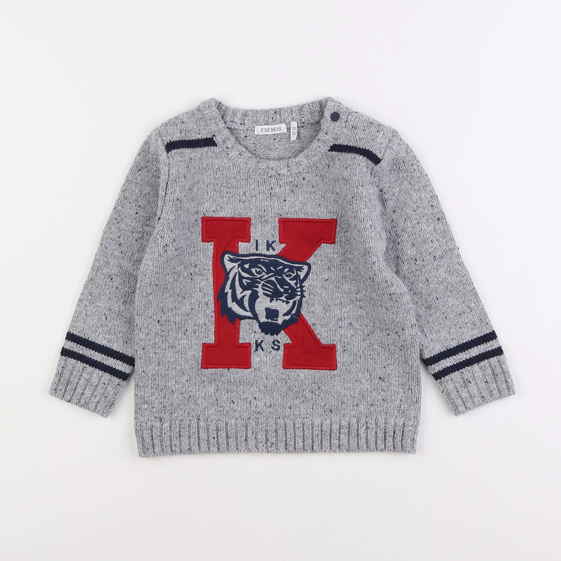 IKKS - pull gris - 2 ans