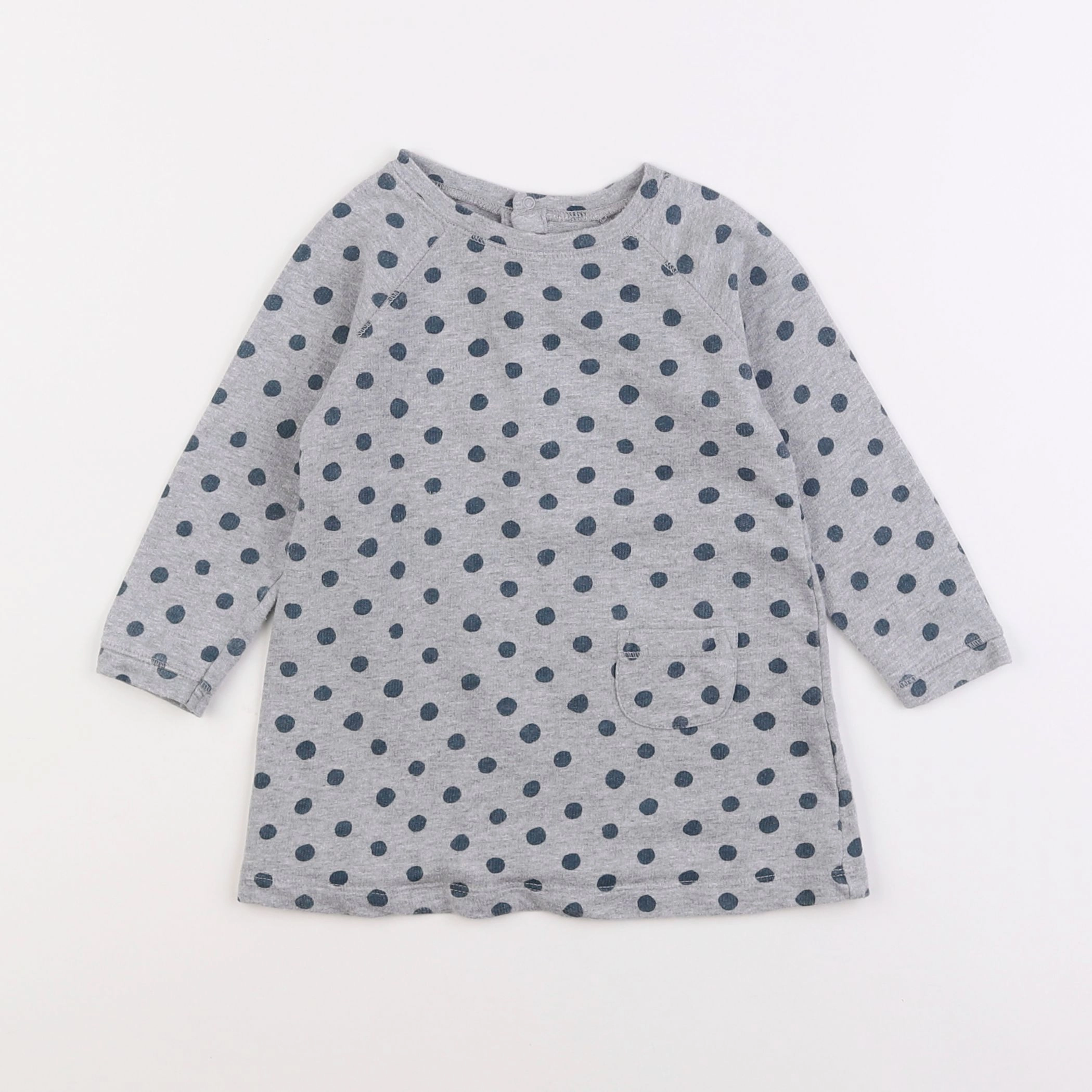 Boutchou - robe gris - 12 mois