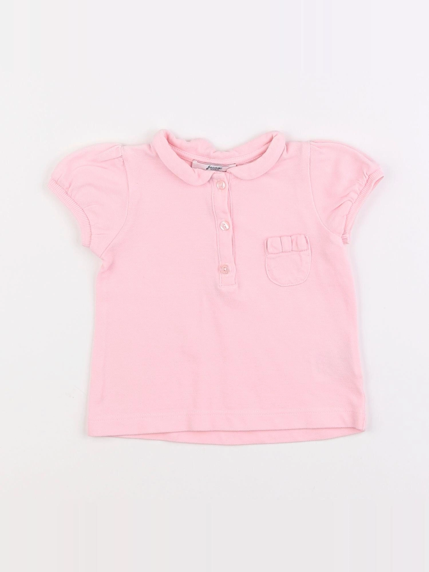 Jacadi - tee-shirt rose - 12 mois