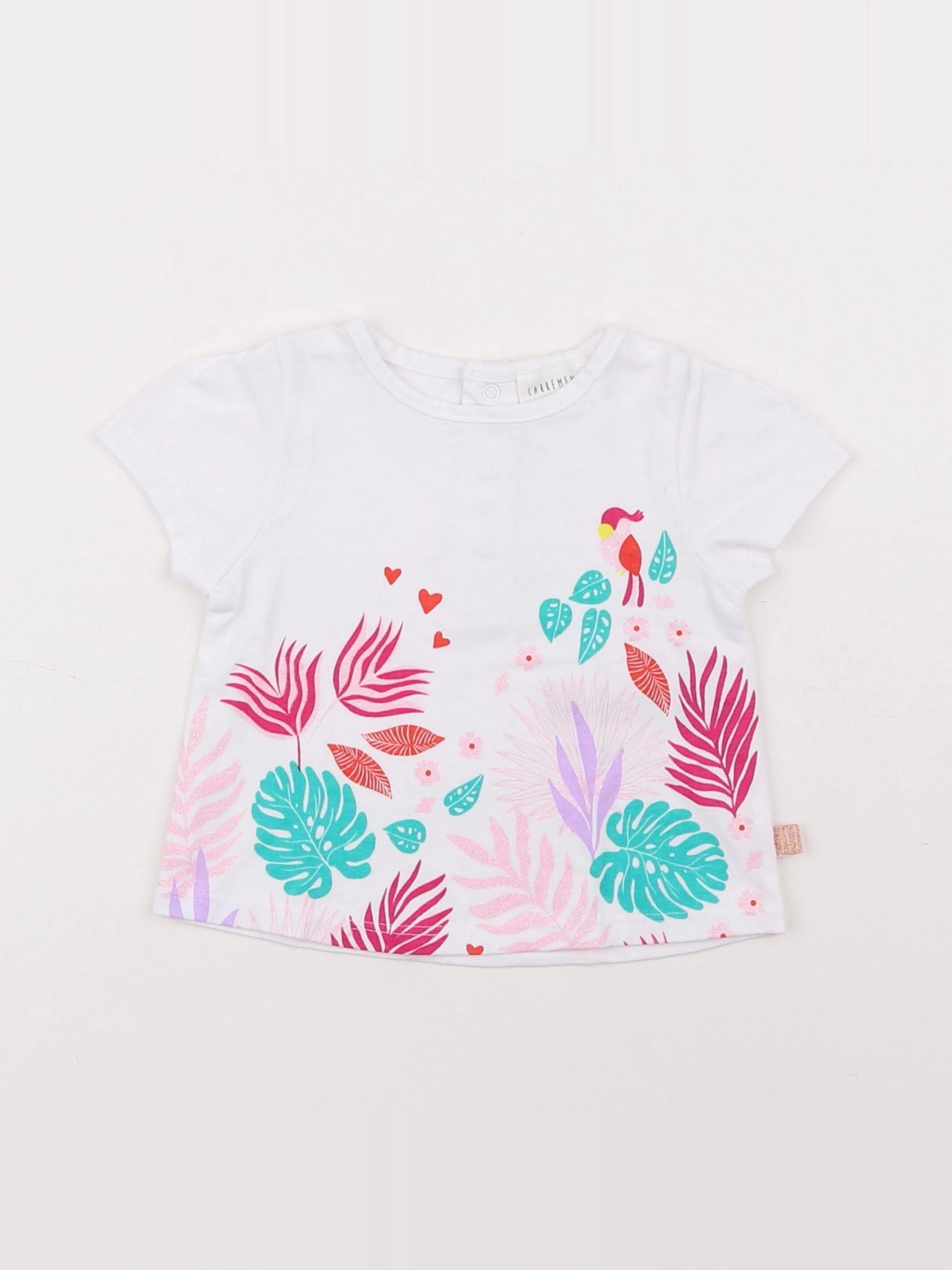 Carrément Beau - tee-shirt multicolore - 3 mois