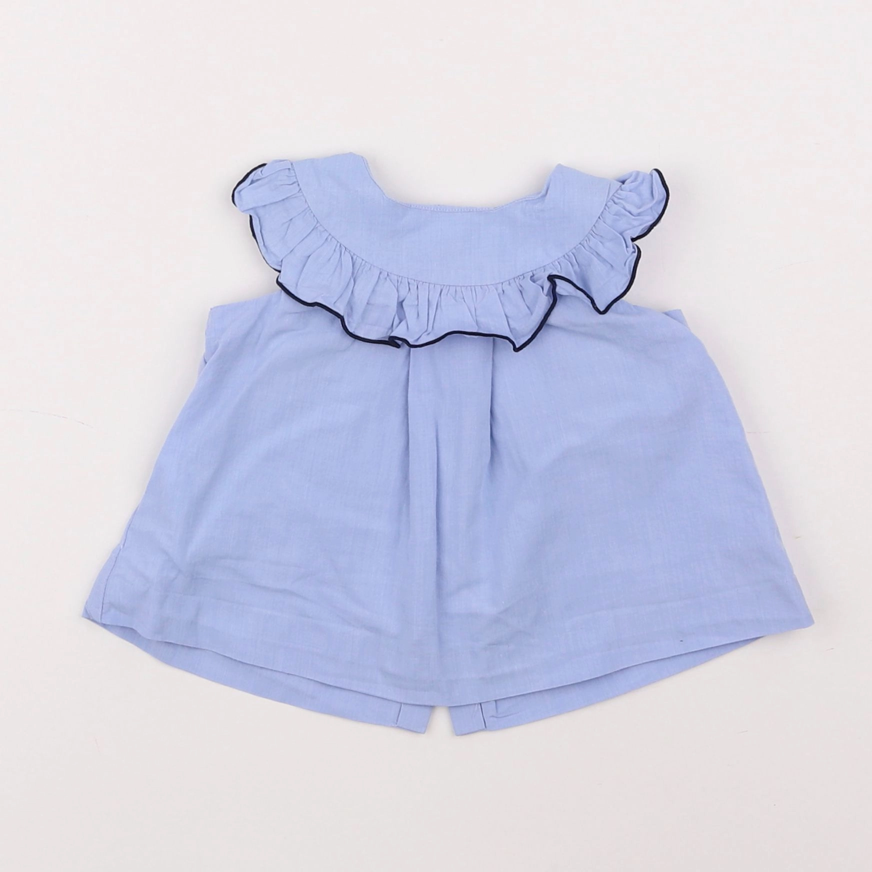Jacadi - blouse bleu - 6 mois