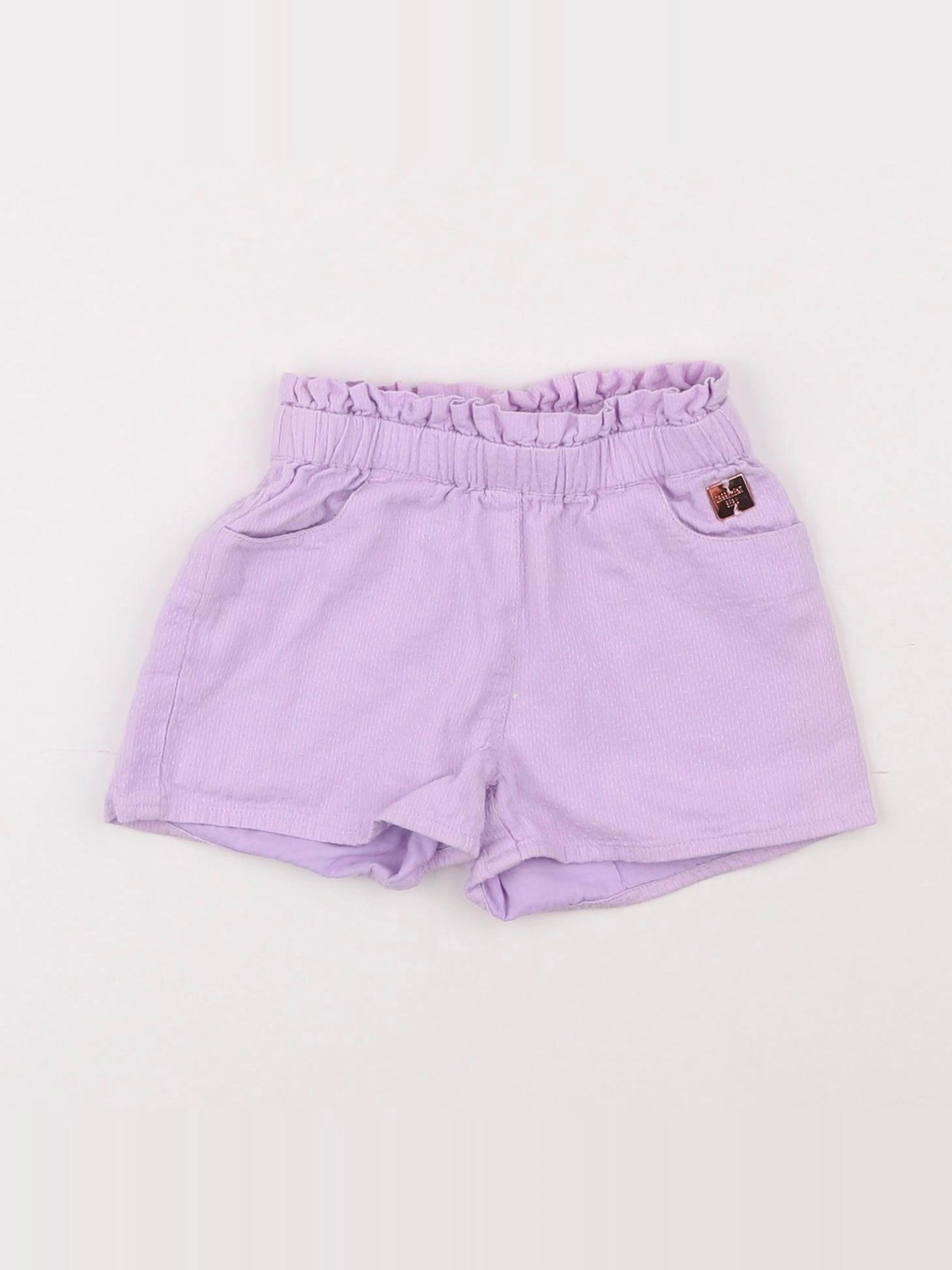 Carrément Beau - short violet - 3 mois