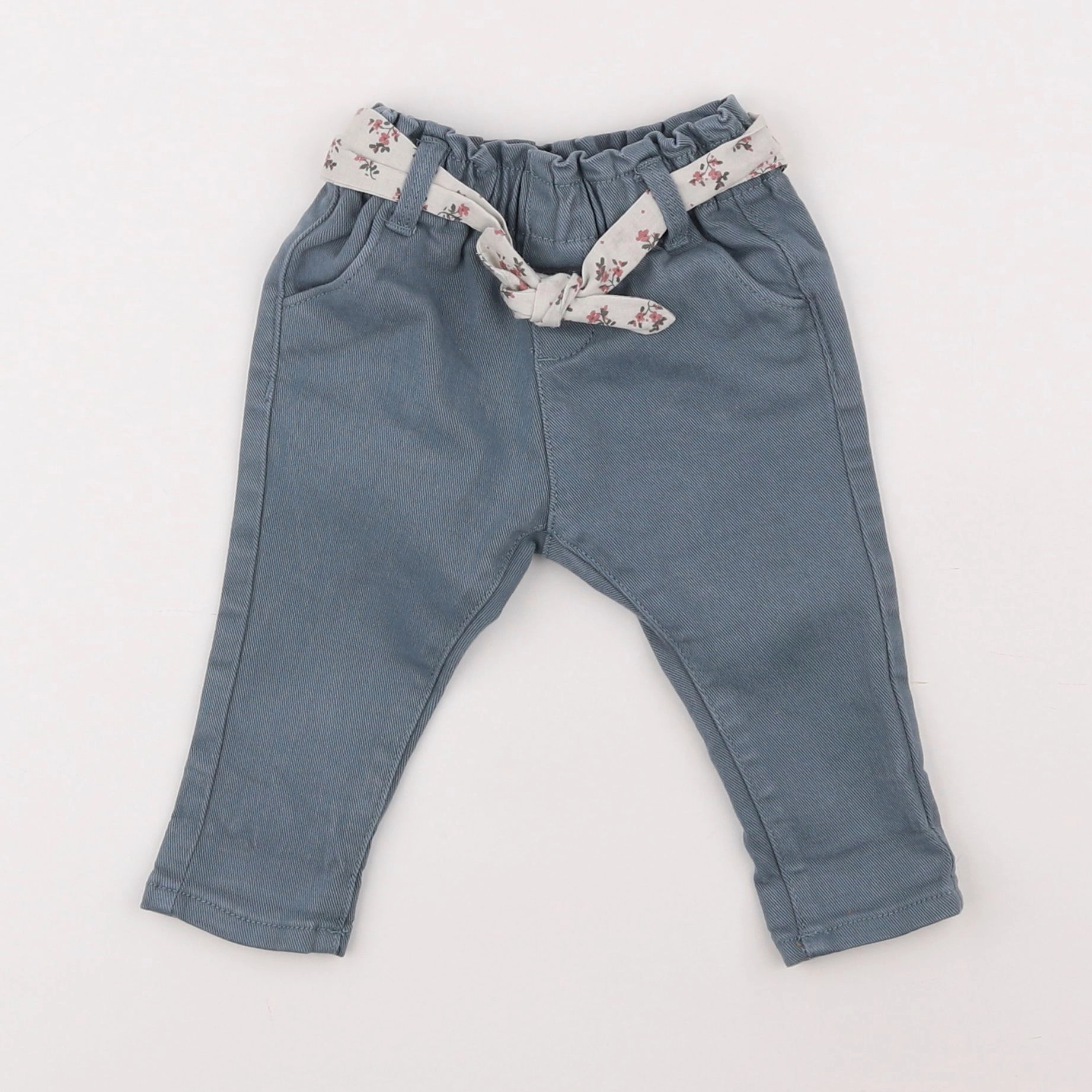 Vertbaudet - pantalon bleu - 6 mois