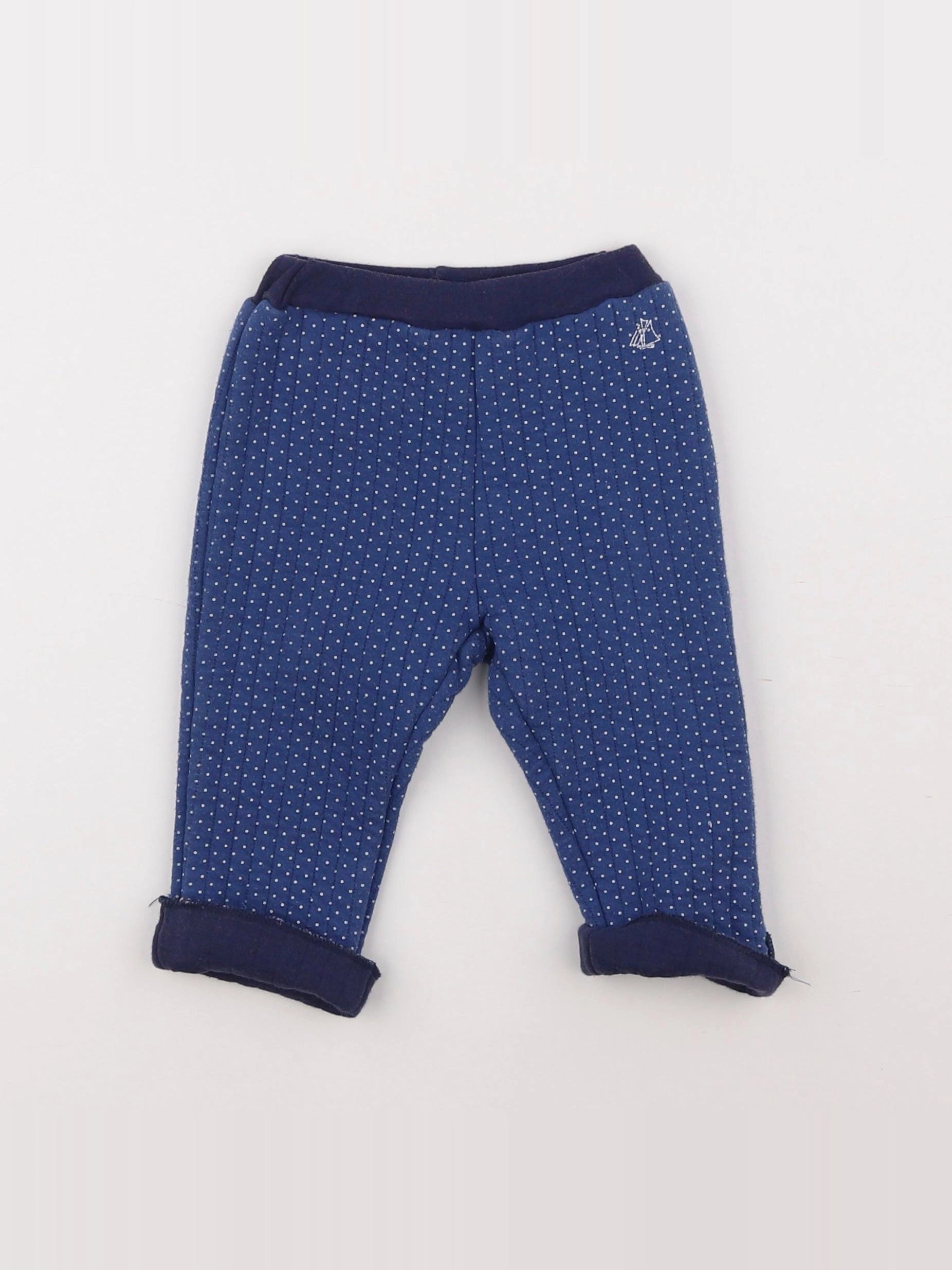 Petit Bateau - legging bleu - 6 mois