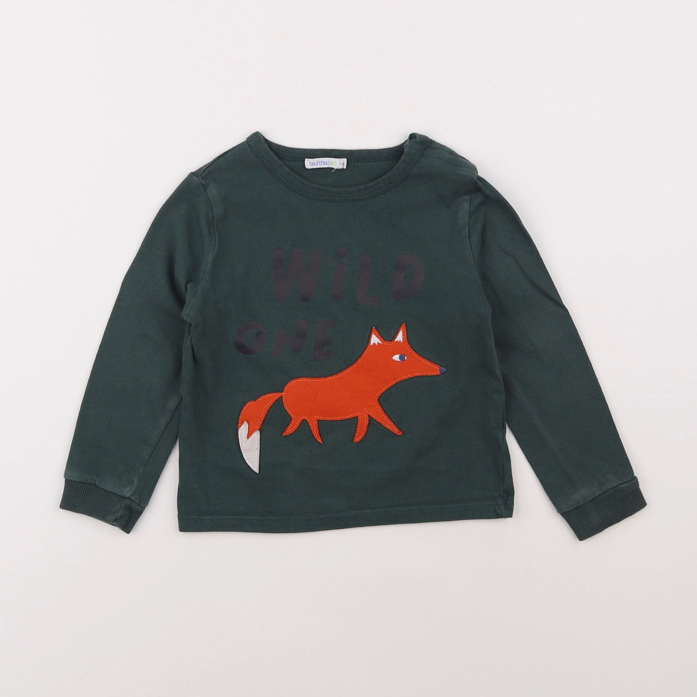 Boutchou - tee-shirt vert - 2 ans