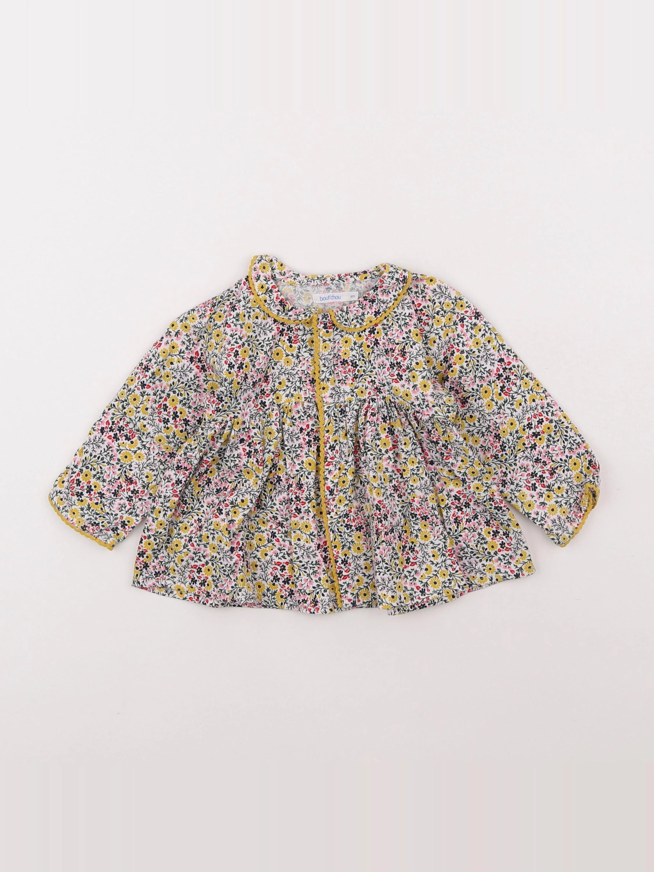 Boutchou - blouse multicolore - 6 mois