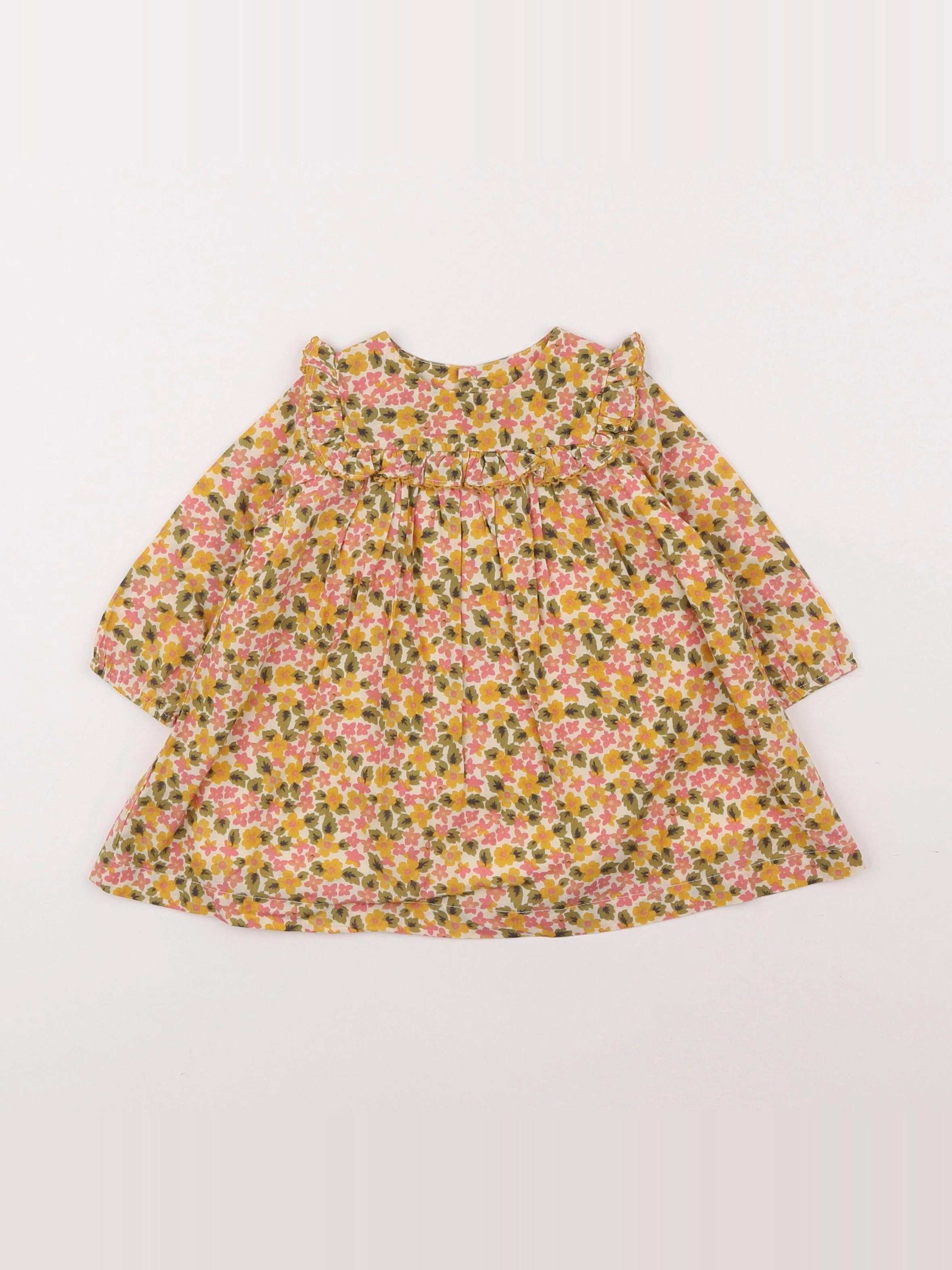 Boutchou - robe multicolore - 6 mois