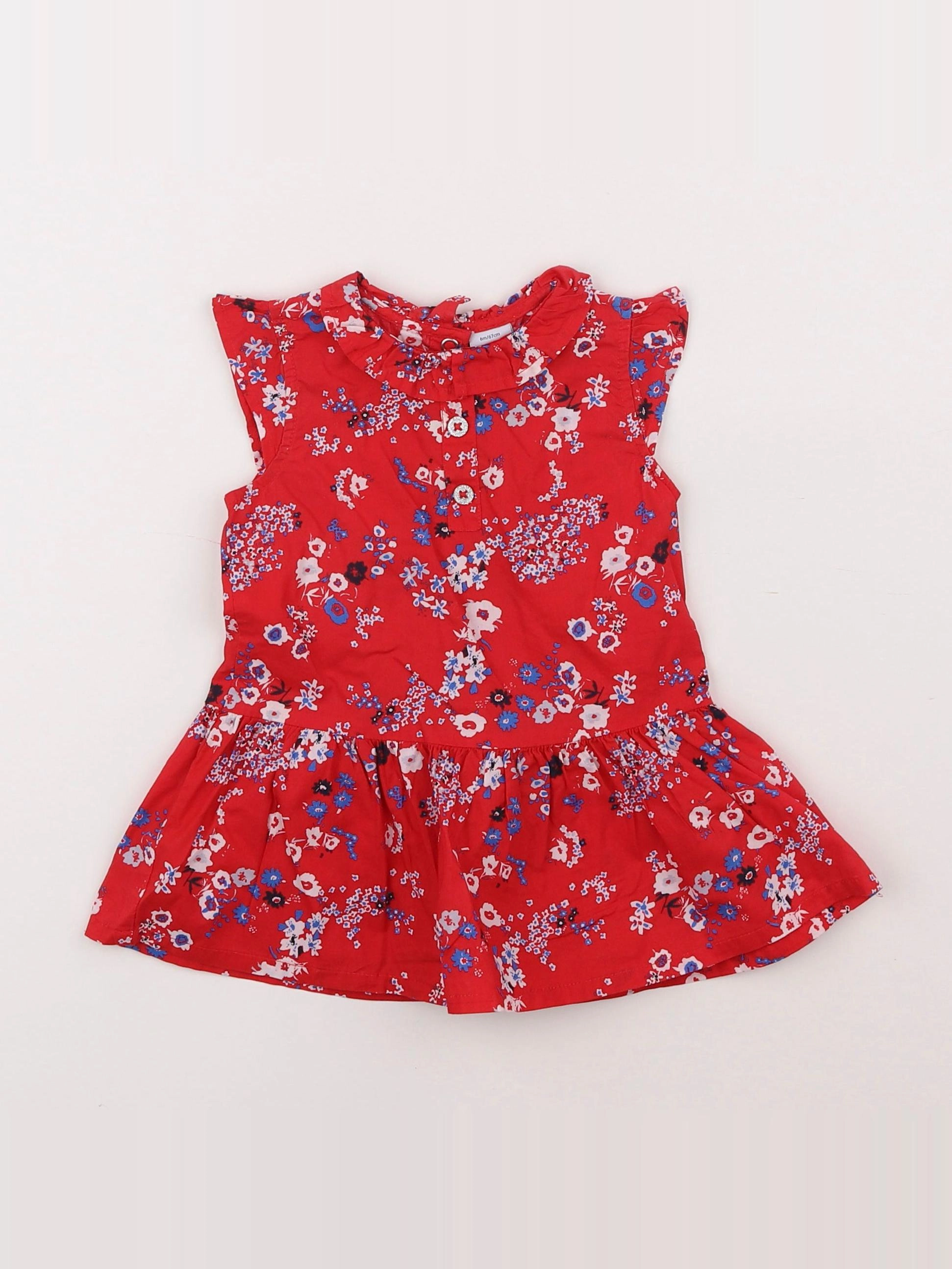 Petit Bateau - robe multicolore - 6 mois