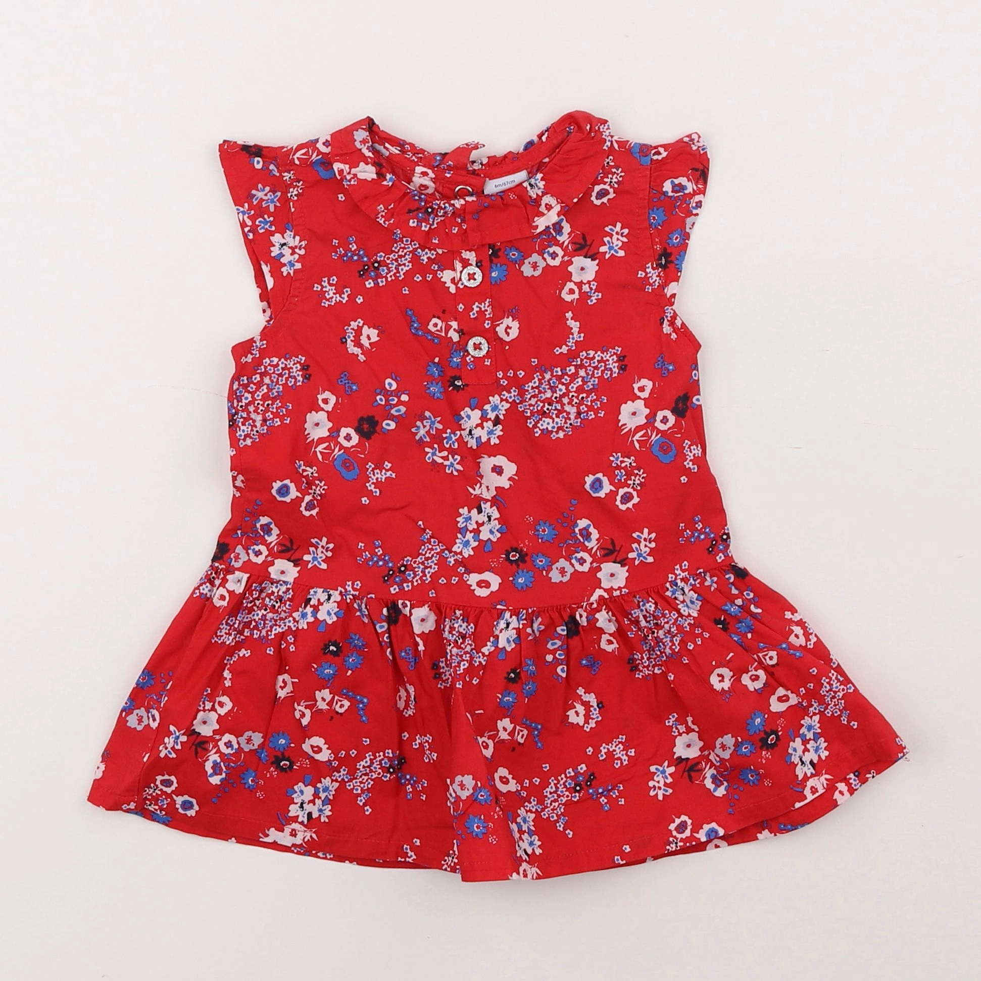 Petit Bateau - robe multicolore - 6 mois
