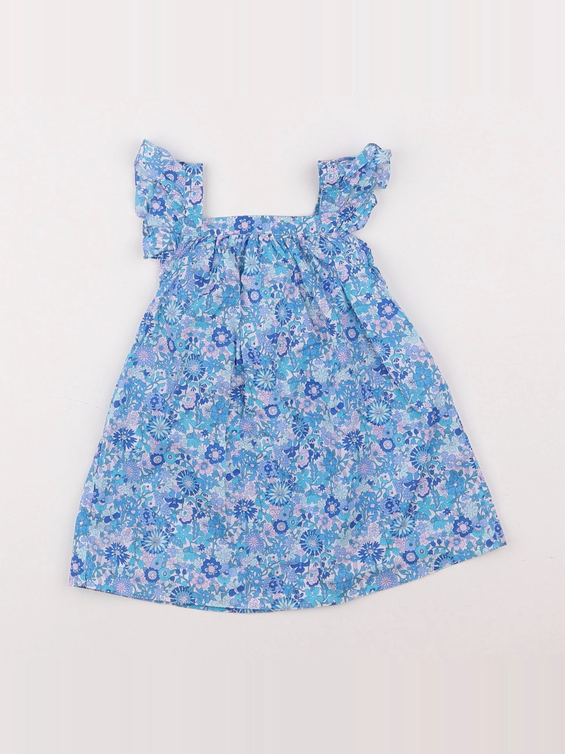 Jacadi - robe liberty bleu - 12 mois
