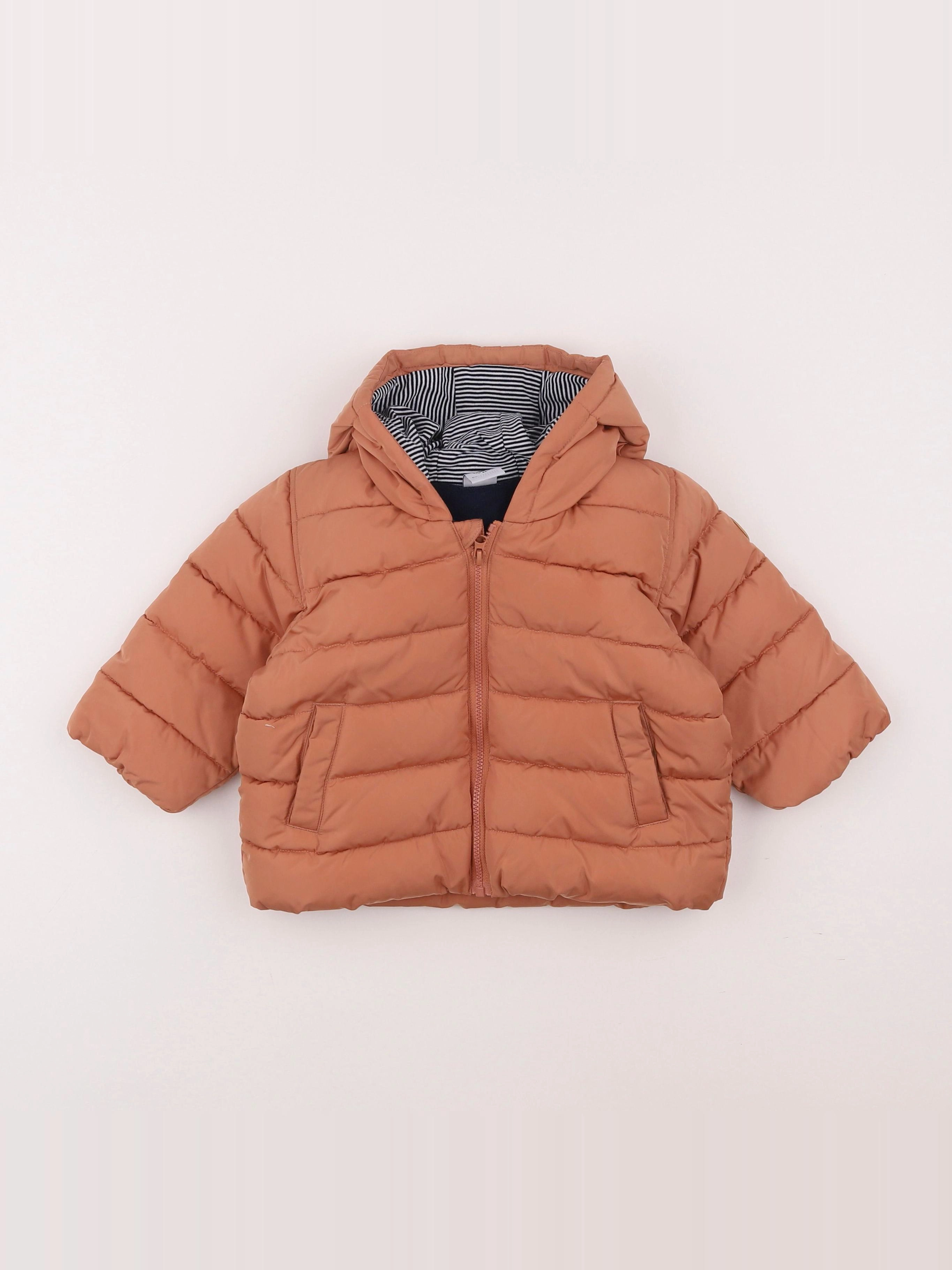 Petit Bateau - doudoune rose - 12 mois