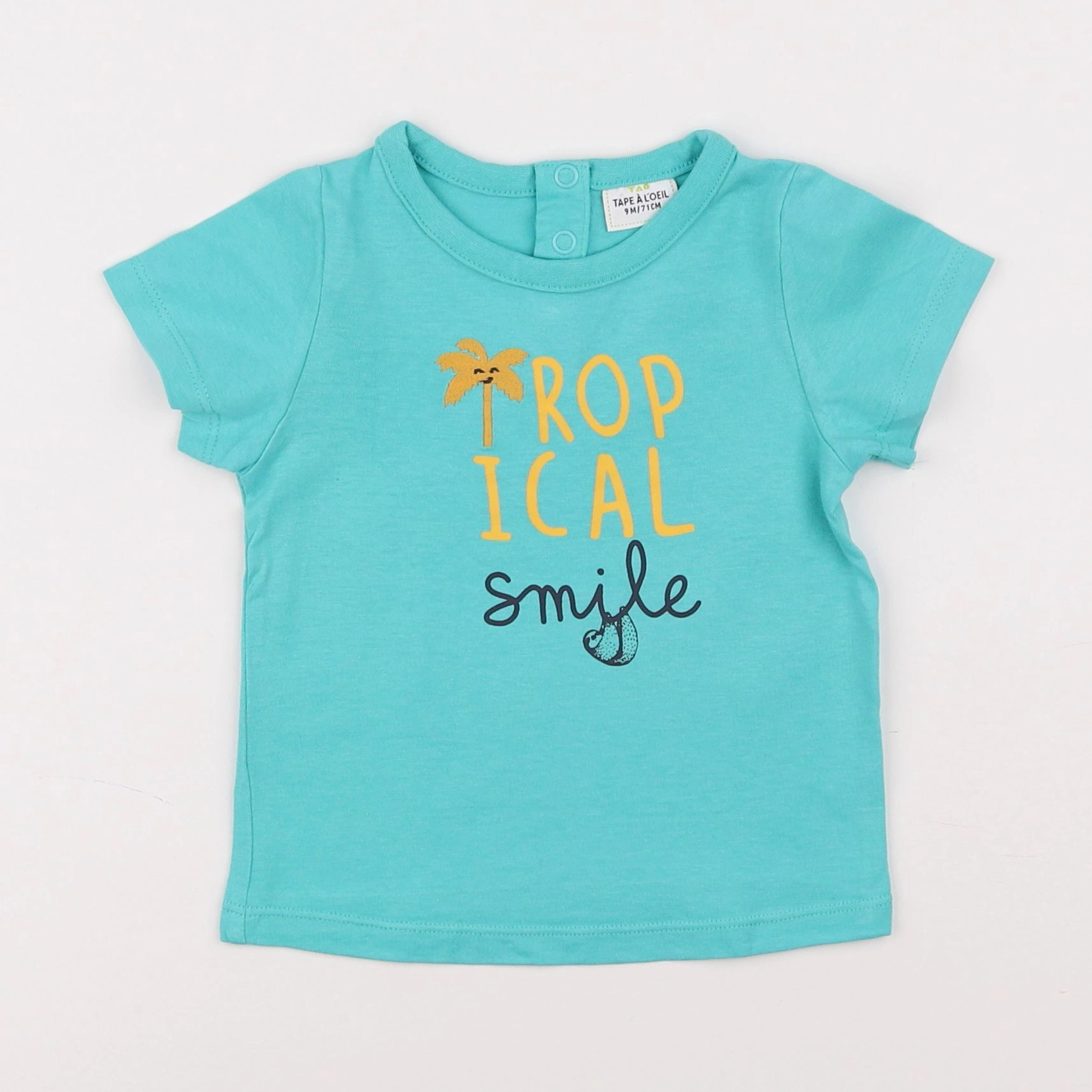 Tape à l'oeil - tee-shirt bleu - 9 mois