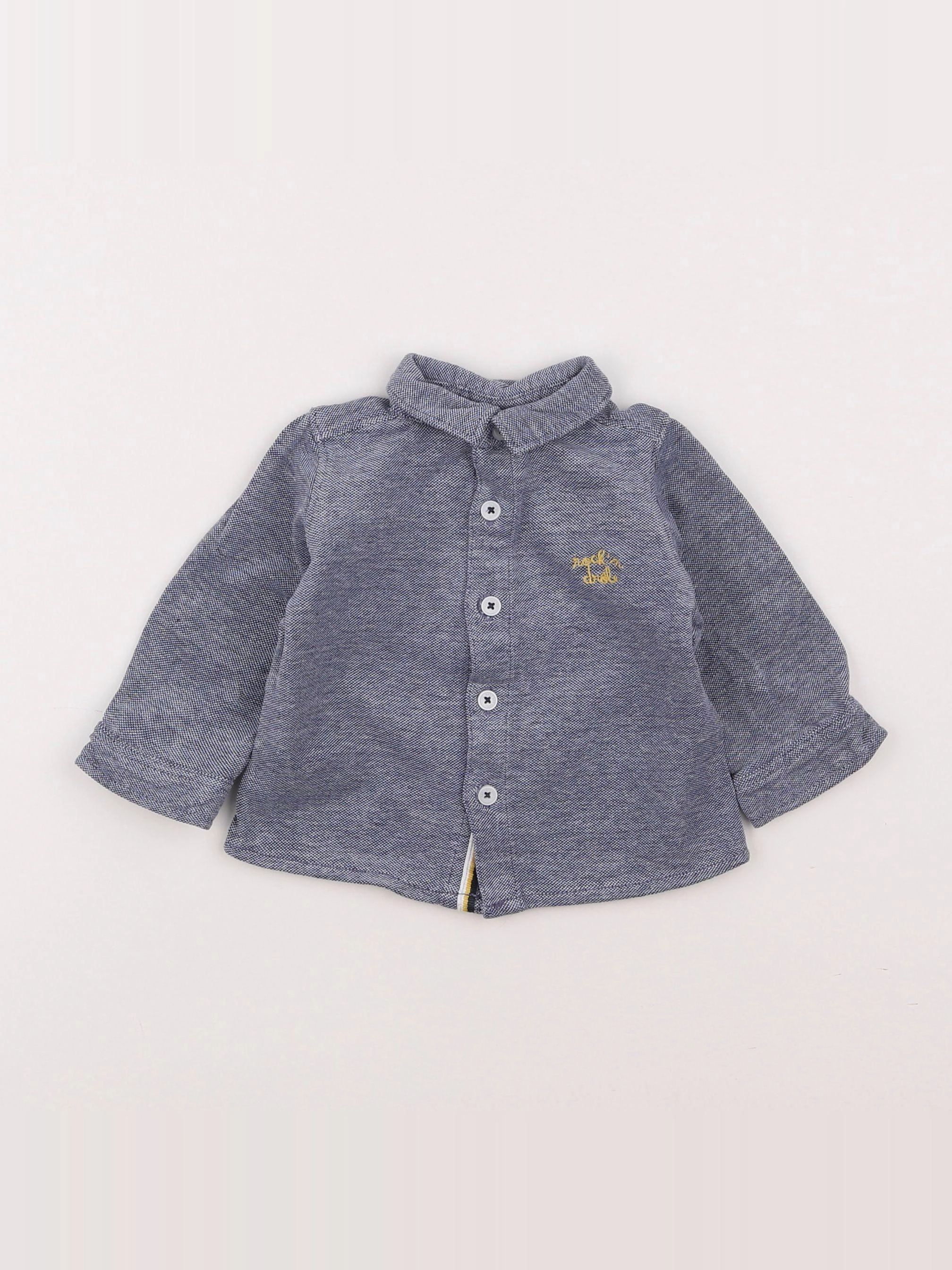 Tape à l'oeil - chemise bleu - 6 mois