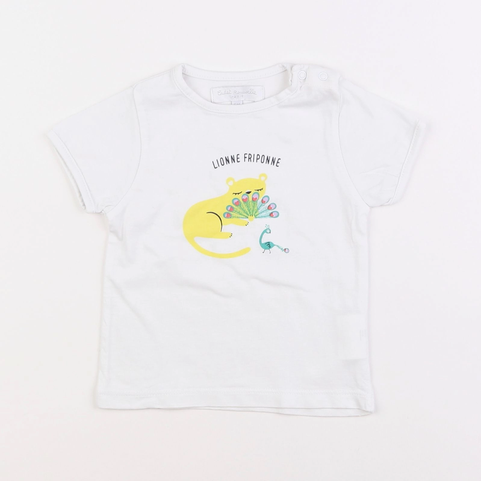 Cadet Rousselle - tee-shirt blanc - 6 mois