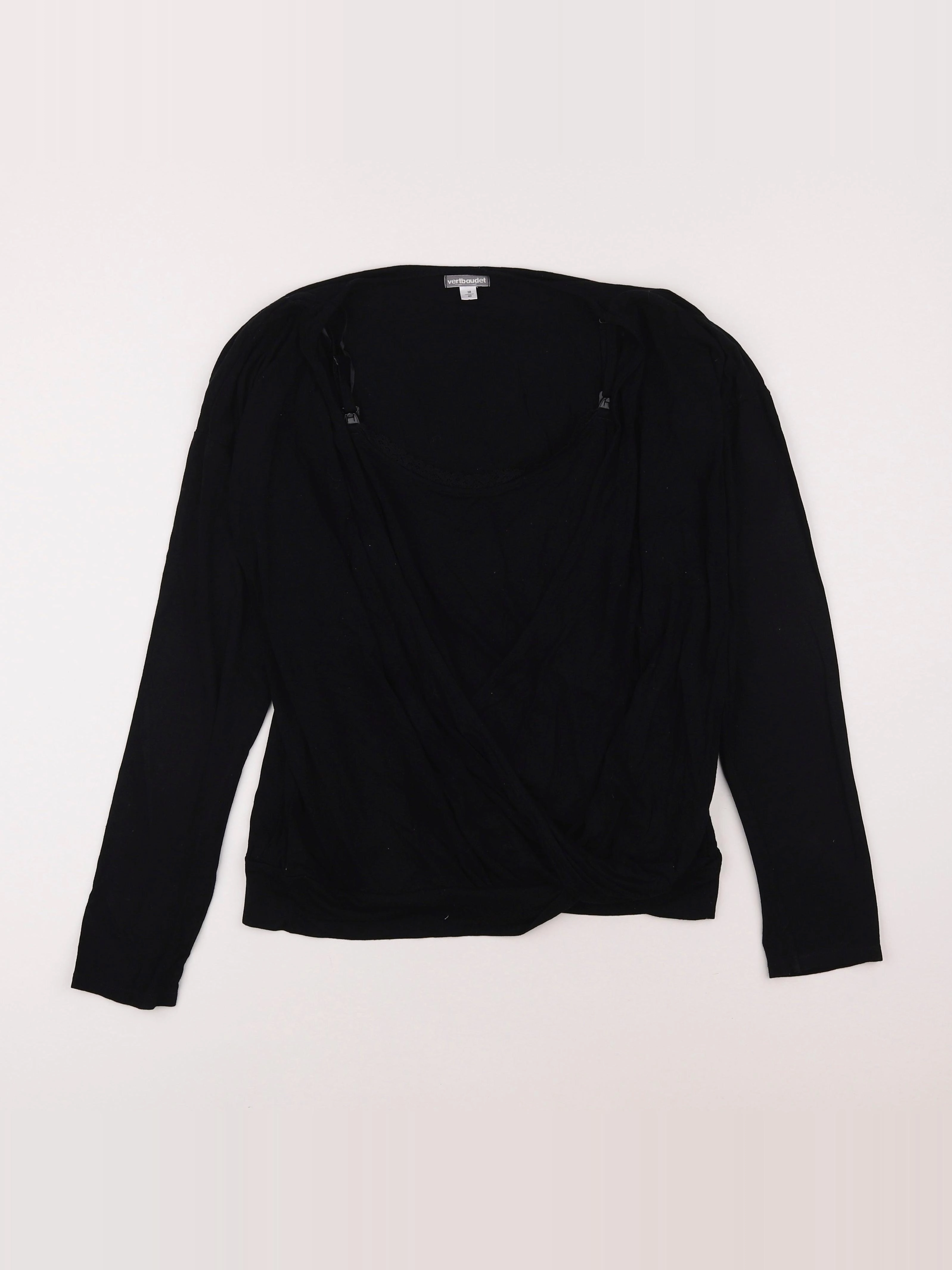 Vertbaudet - tee-shirt grossesse noir - 38 à 40