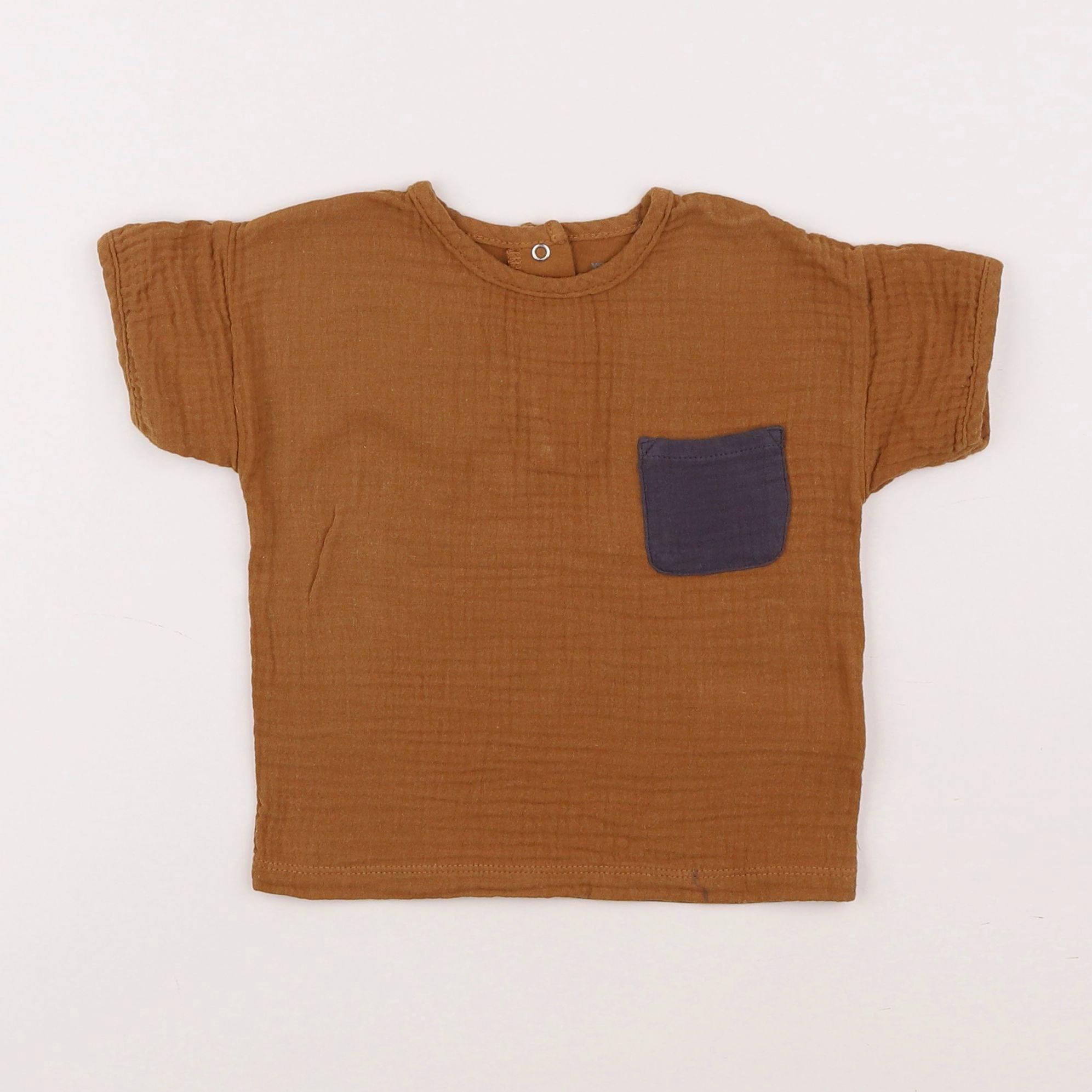 Vertbaudet - tee-shirt marron - 18 mois