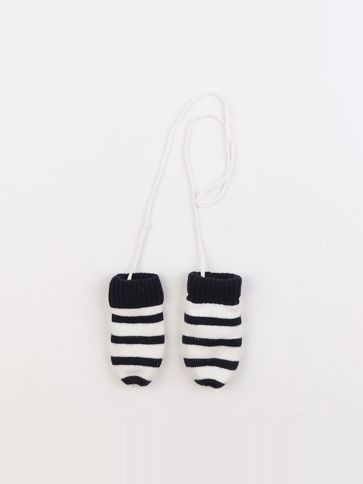 Jacadi - moufles blanc, bleu - 3/6 mois
