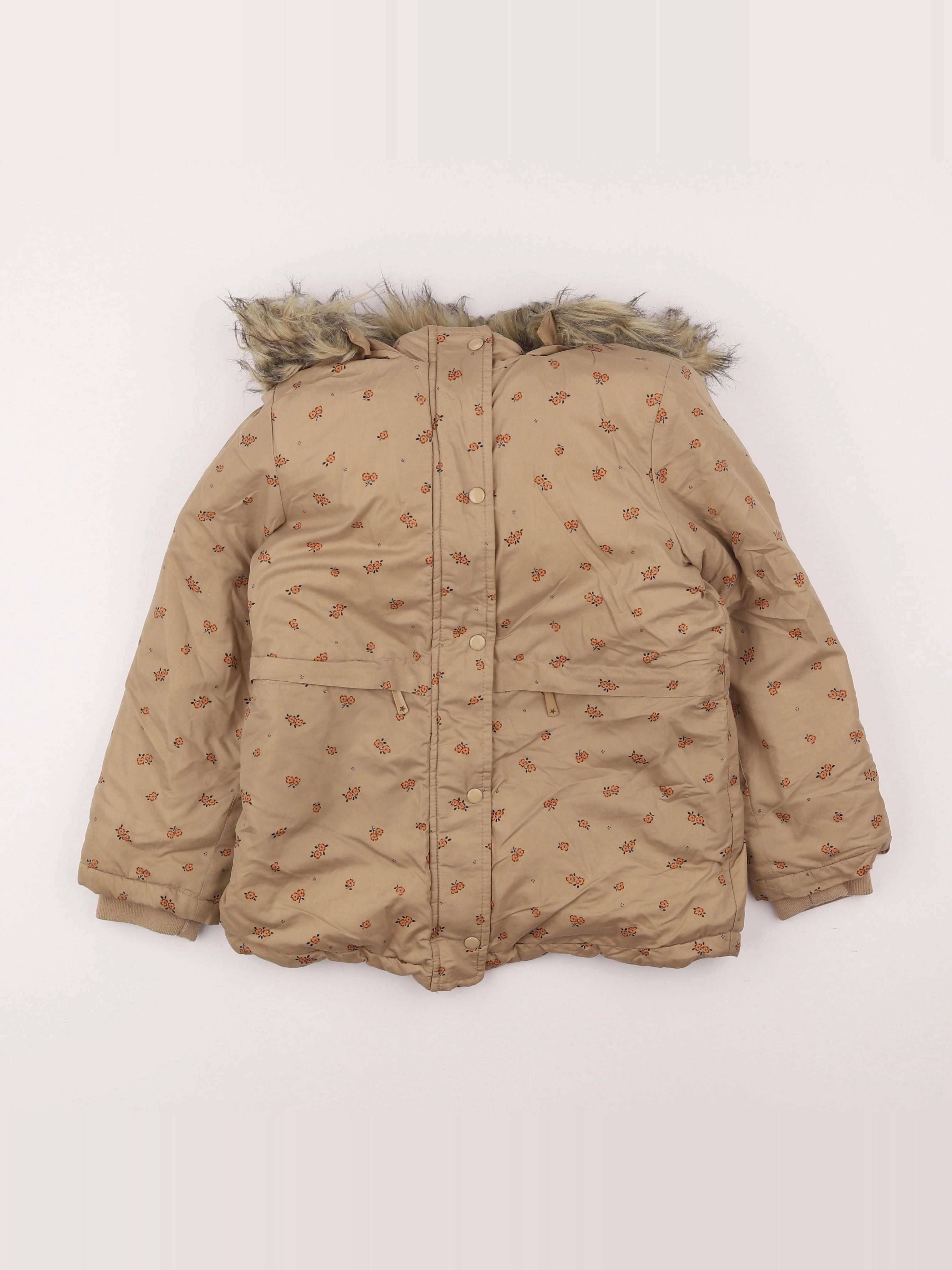 Vertbaudet - parka beige - 8 ans
