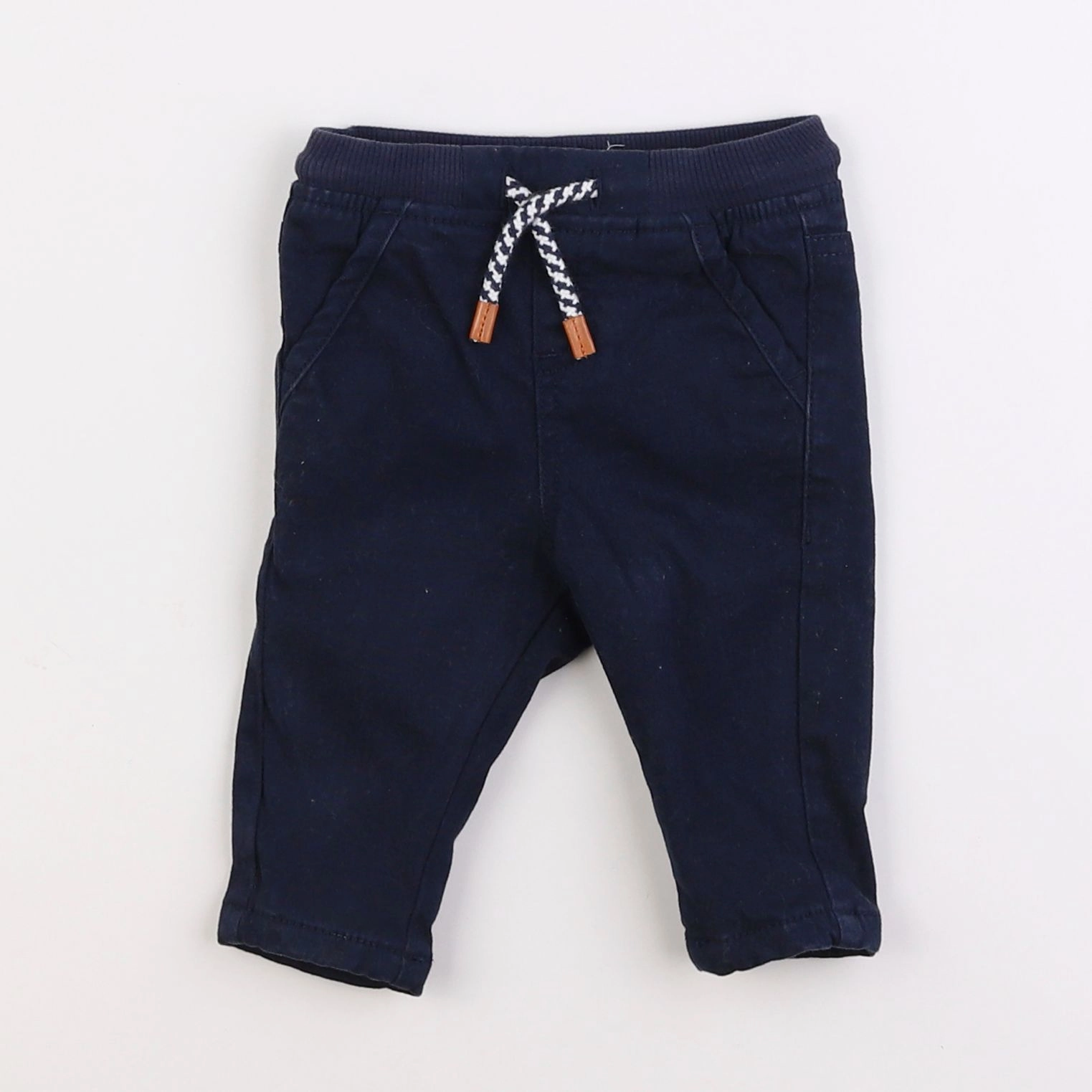 Vertbaudet - pantalon bleu - 3 mois
