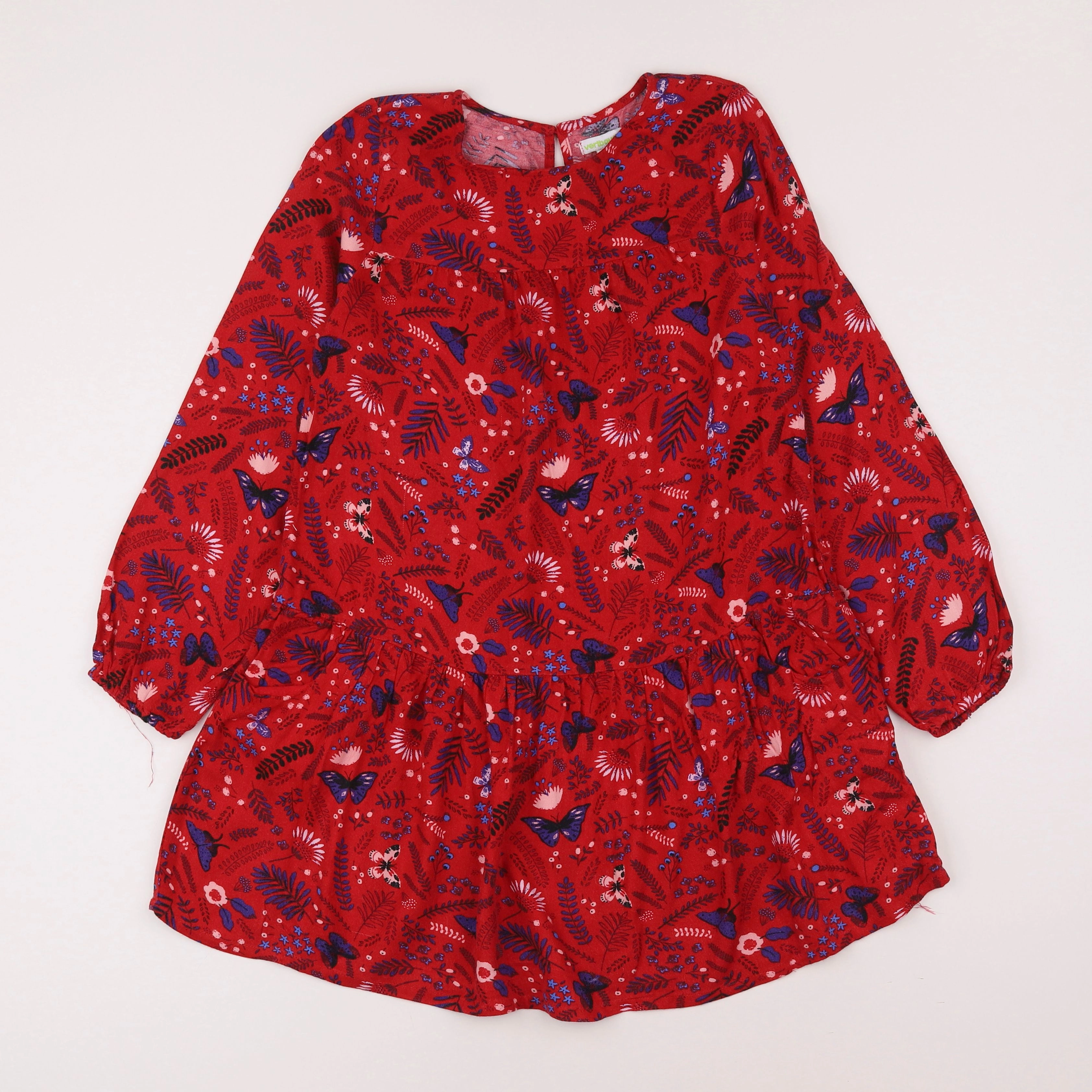 Vertbaudet - robe rouge - 10 ans