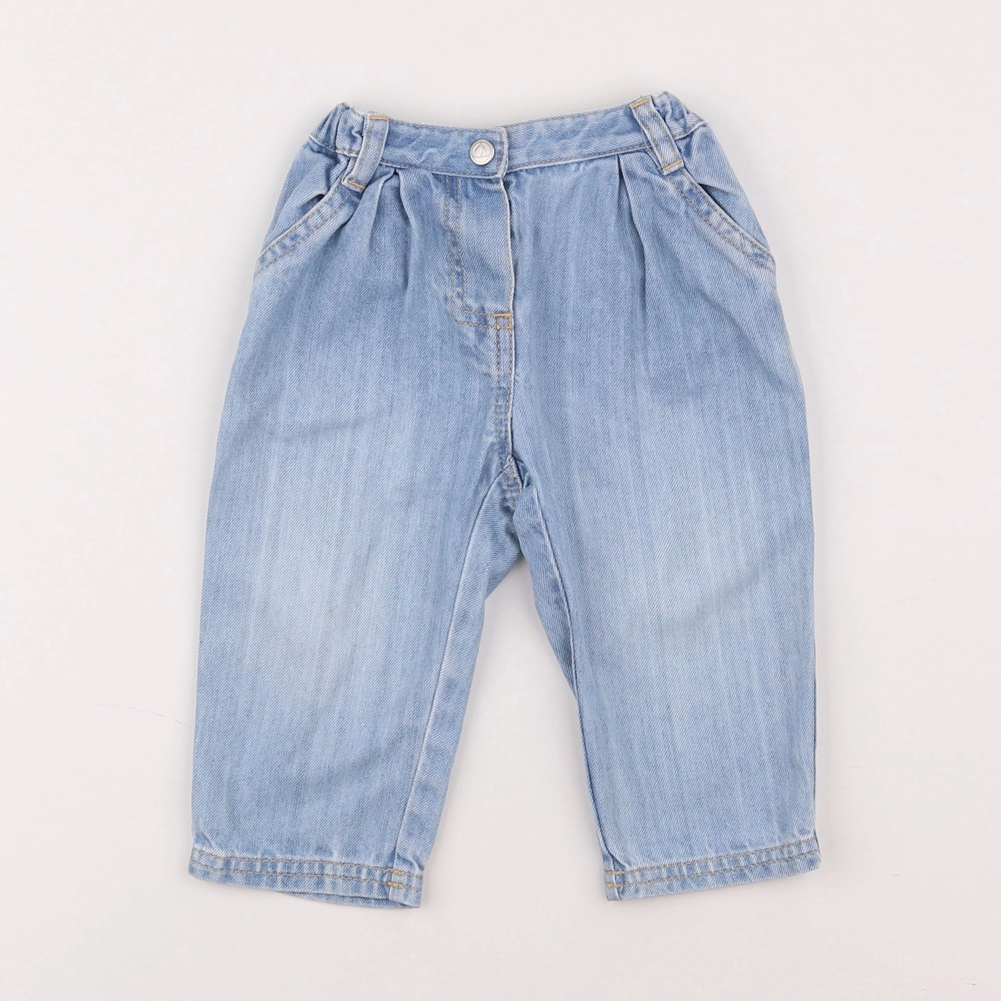 Petit Bateau - jean bleu - 12 mois