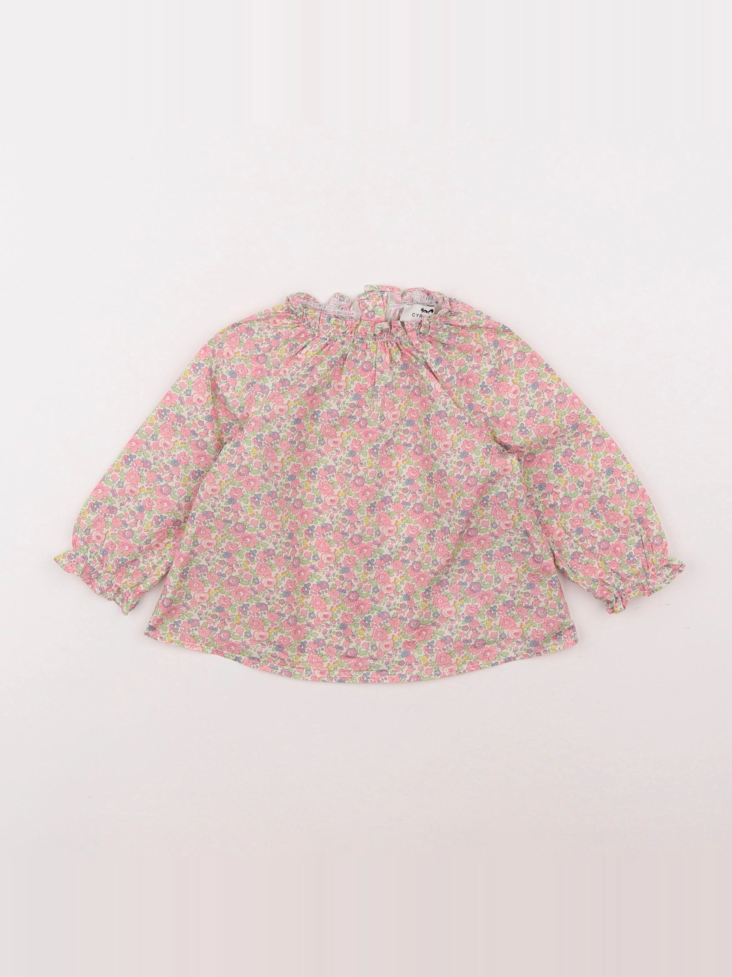 Cyrillus - blouse multicolore - 12 mois
