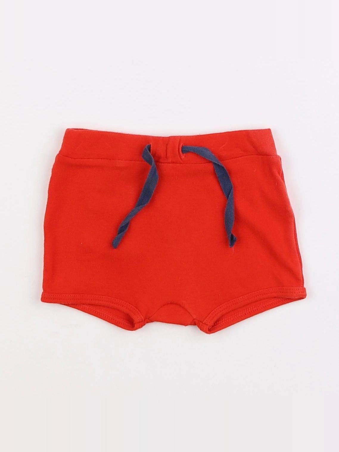 Petit Bateau - short rouge - 6 mois
