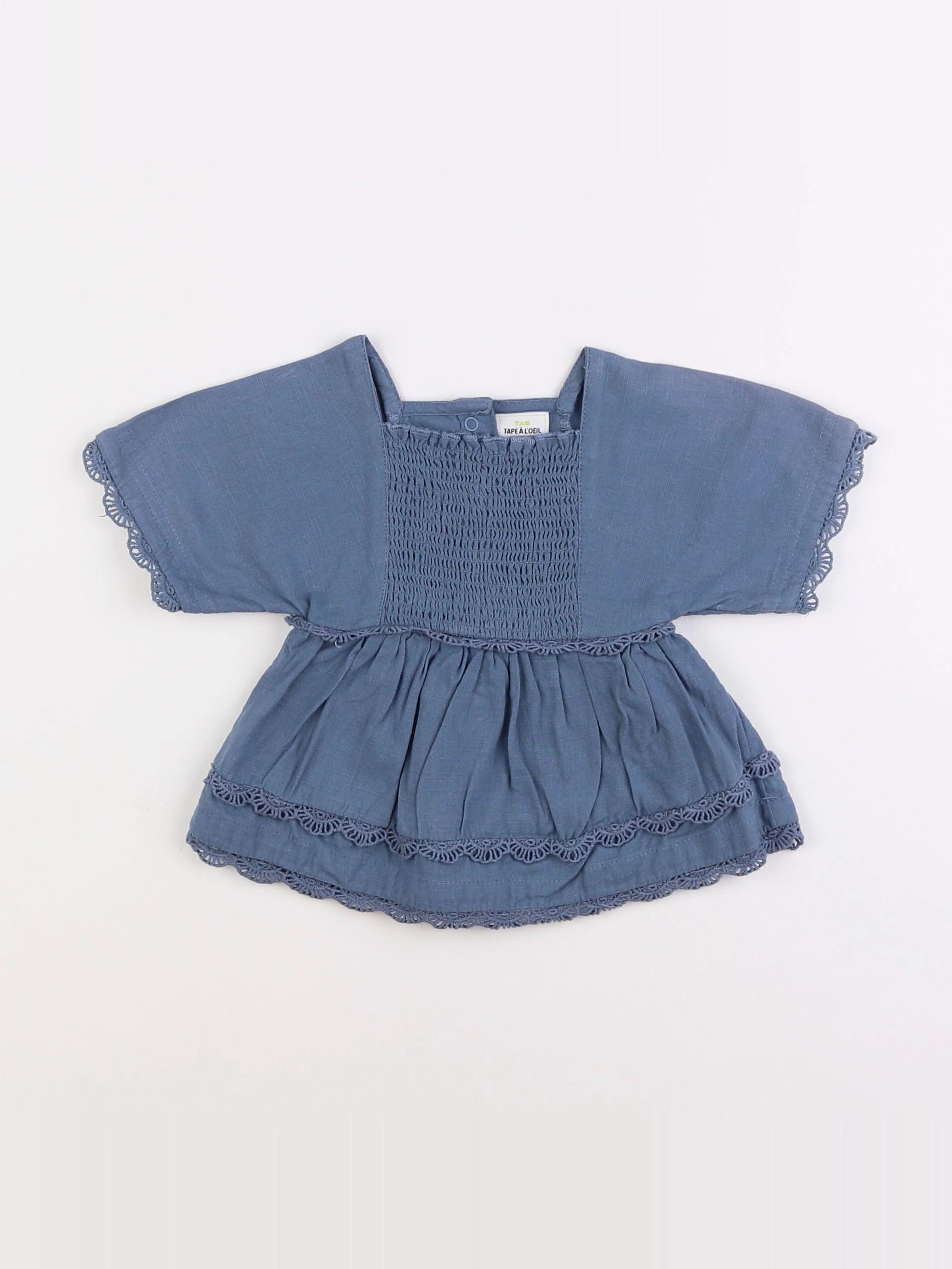 Tape à l'oeil - robe gris - 3 mois