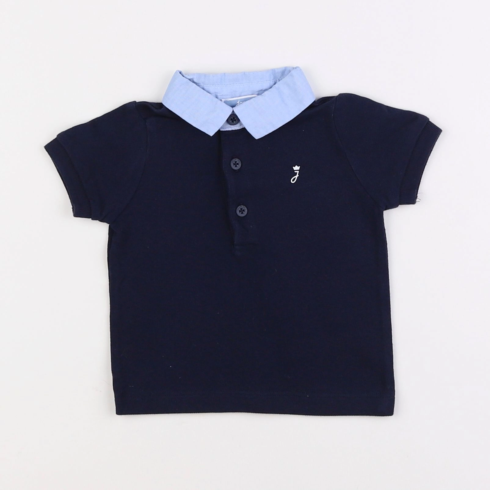 Jacadi - polo bleu - 6 mois