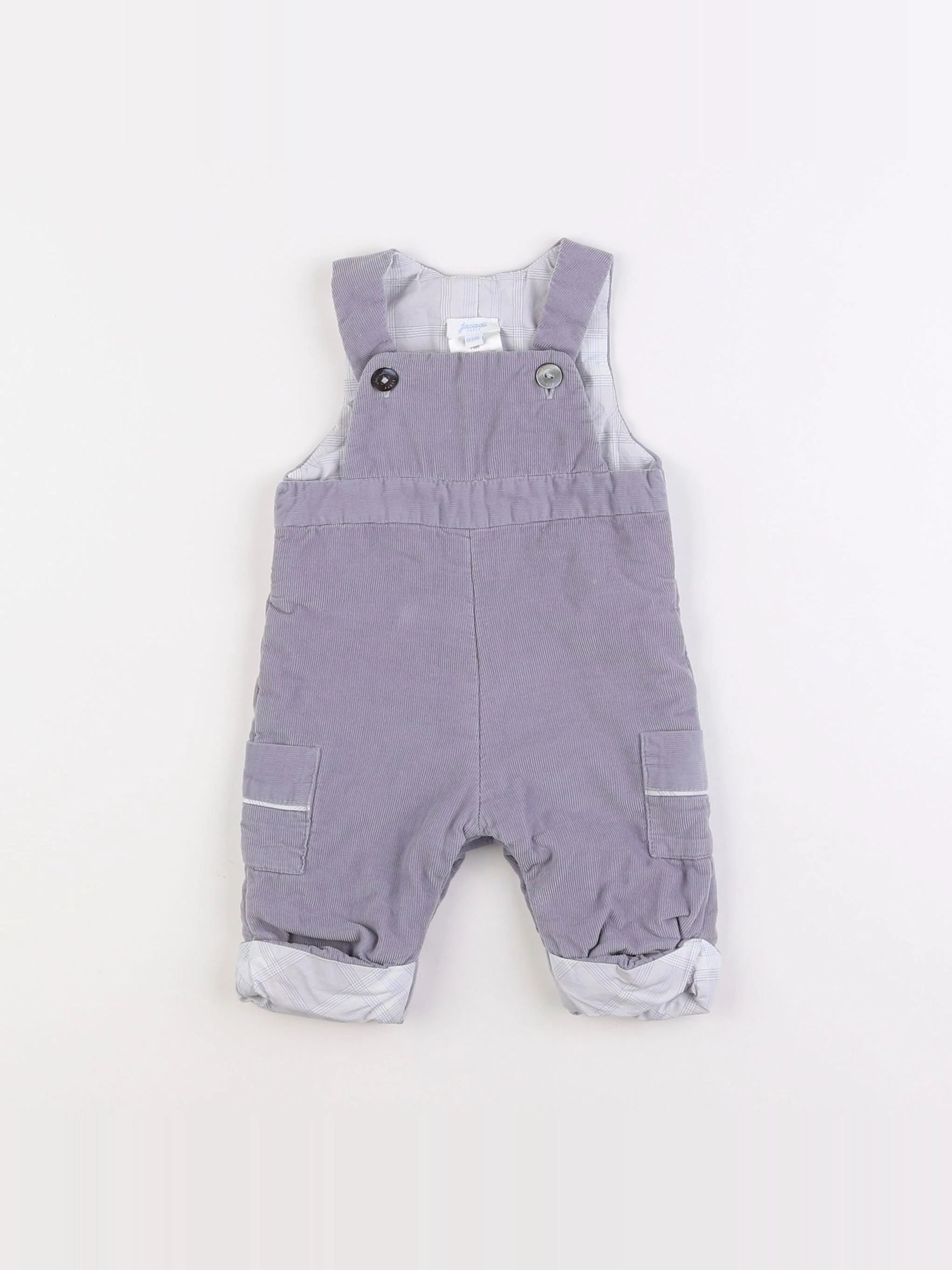 Jacadi - salopette gris - 3 mois