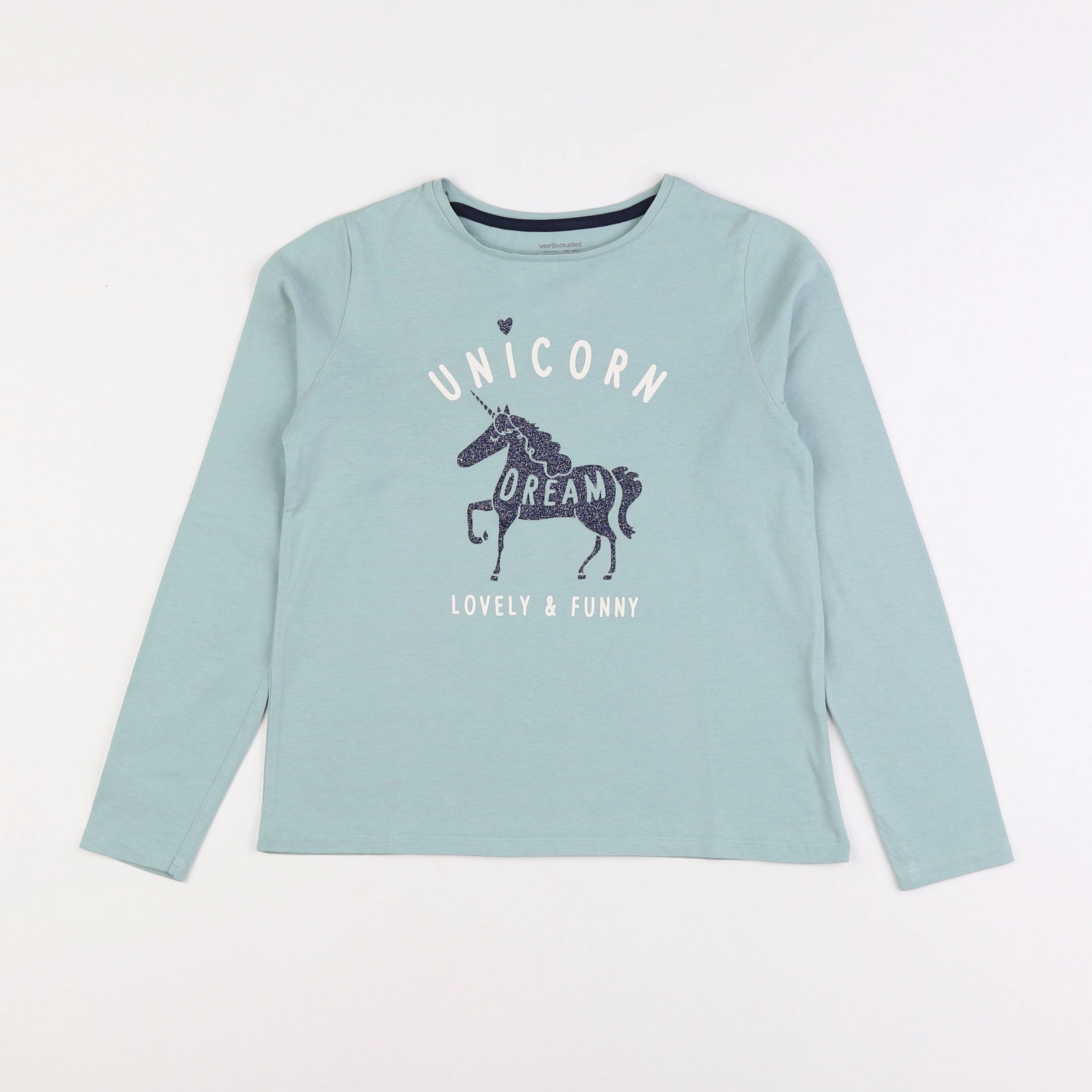 Vertbaudet - tee-shirt vert - 10 ans