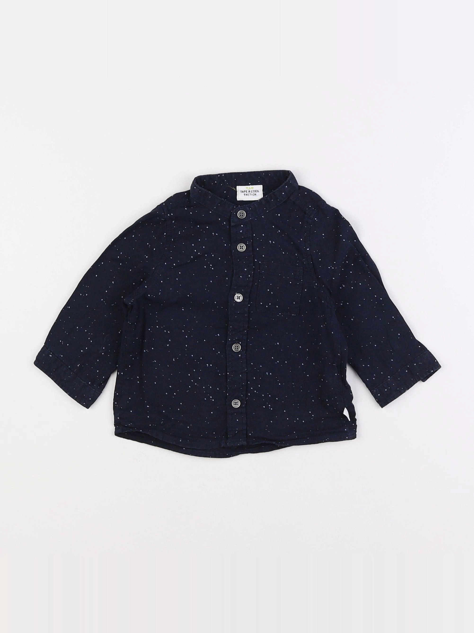 Tape à l'oeil - chemise bleu - 9 mois