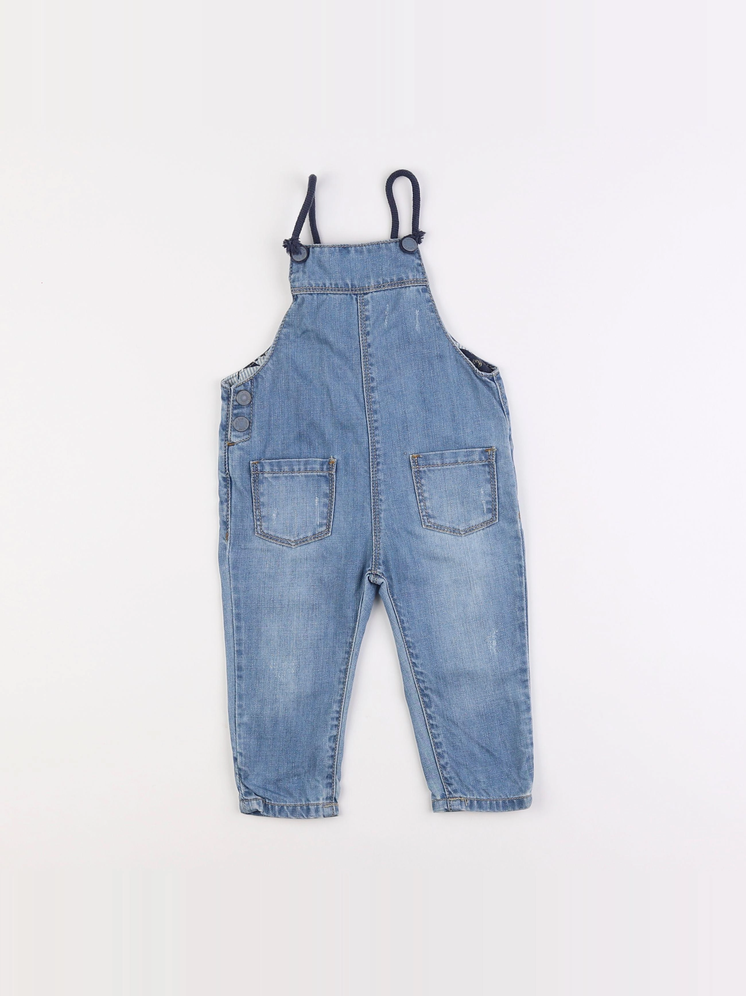 Zara - salopette bleu - 9/12 mois