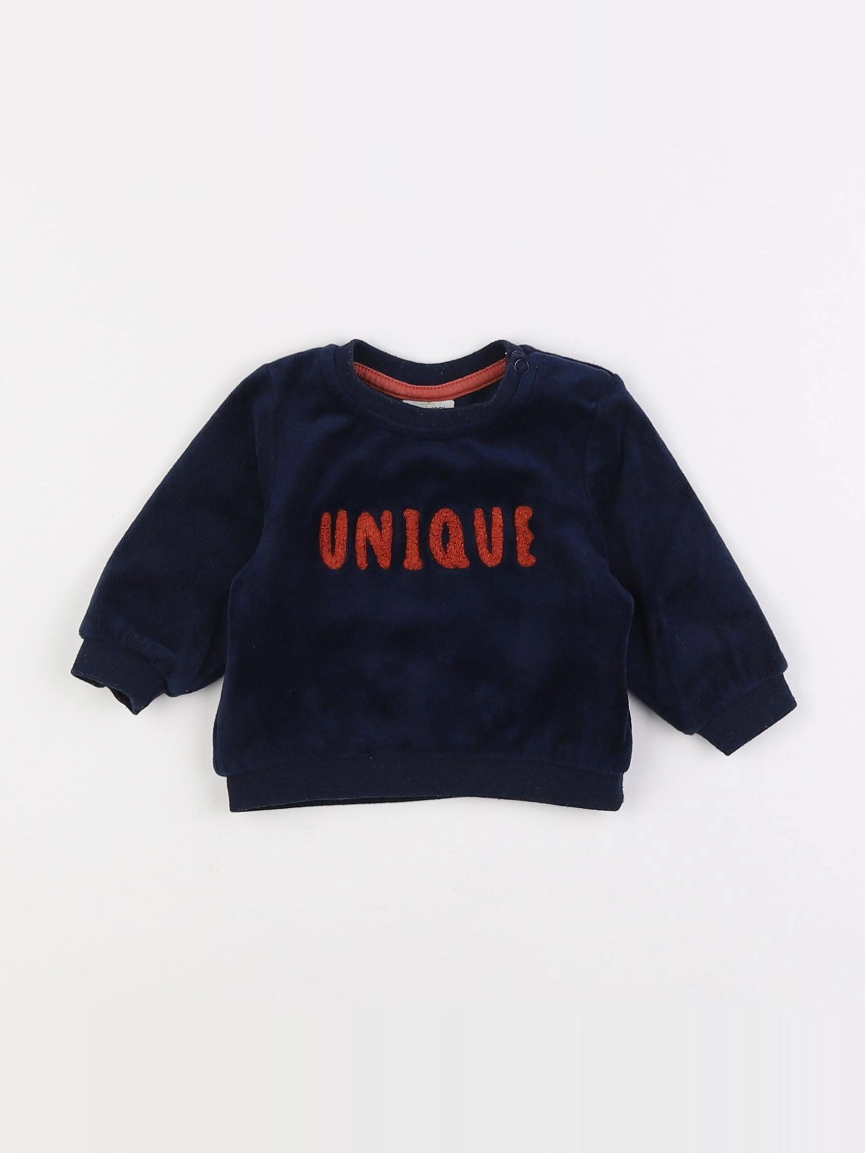 Tape à l'oeil - sweat bleu - 3 mois